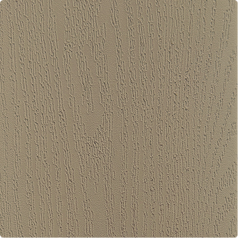 TruNorth Clubhouse Ultra PVC decking swatch in Clay colour with warm beige wood-look texture and low-maintenance finish