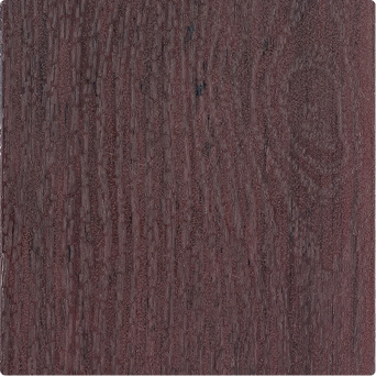 TruNorth Clubhouse Ultra PVC decking swatch in Mahogany colour with rich red-brown wood-look texture and low-maintenance finish