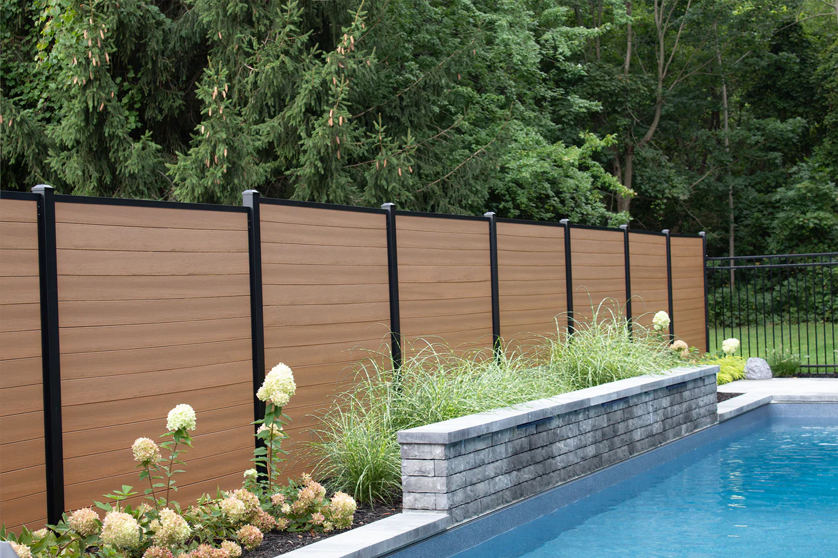 TruNorth Slide And Go Fence Tigerwood Web