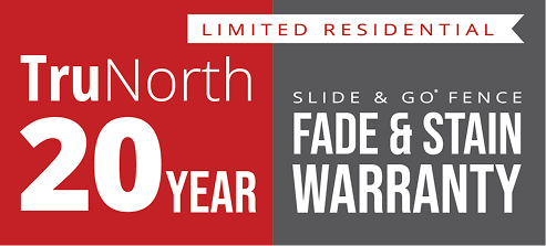 TruNorth Decking Fade Stain Warranty 20 Year Slide Go Fence