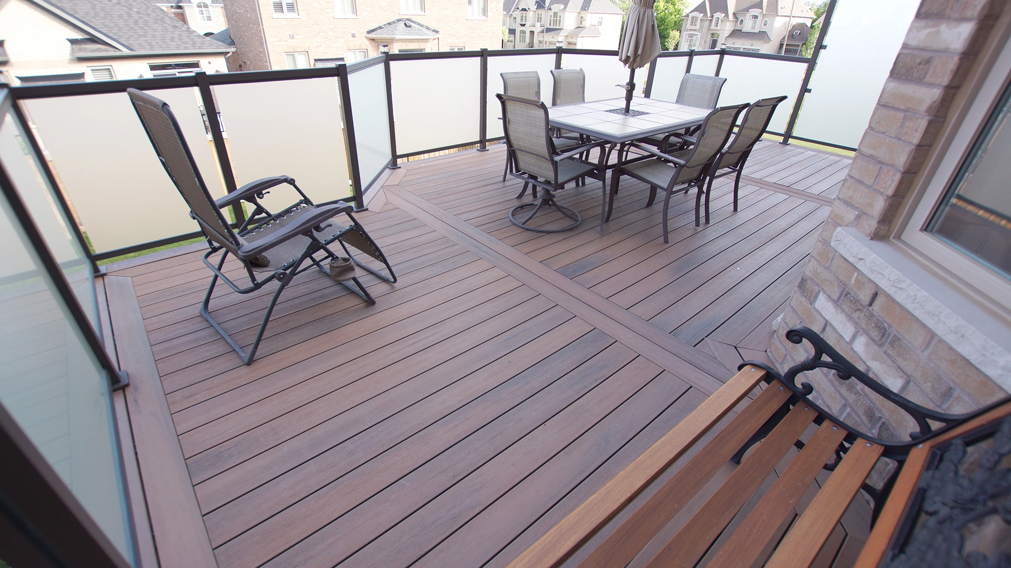 TruNorth Composite Tigerwood deck installation photo