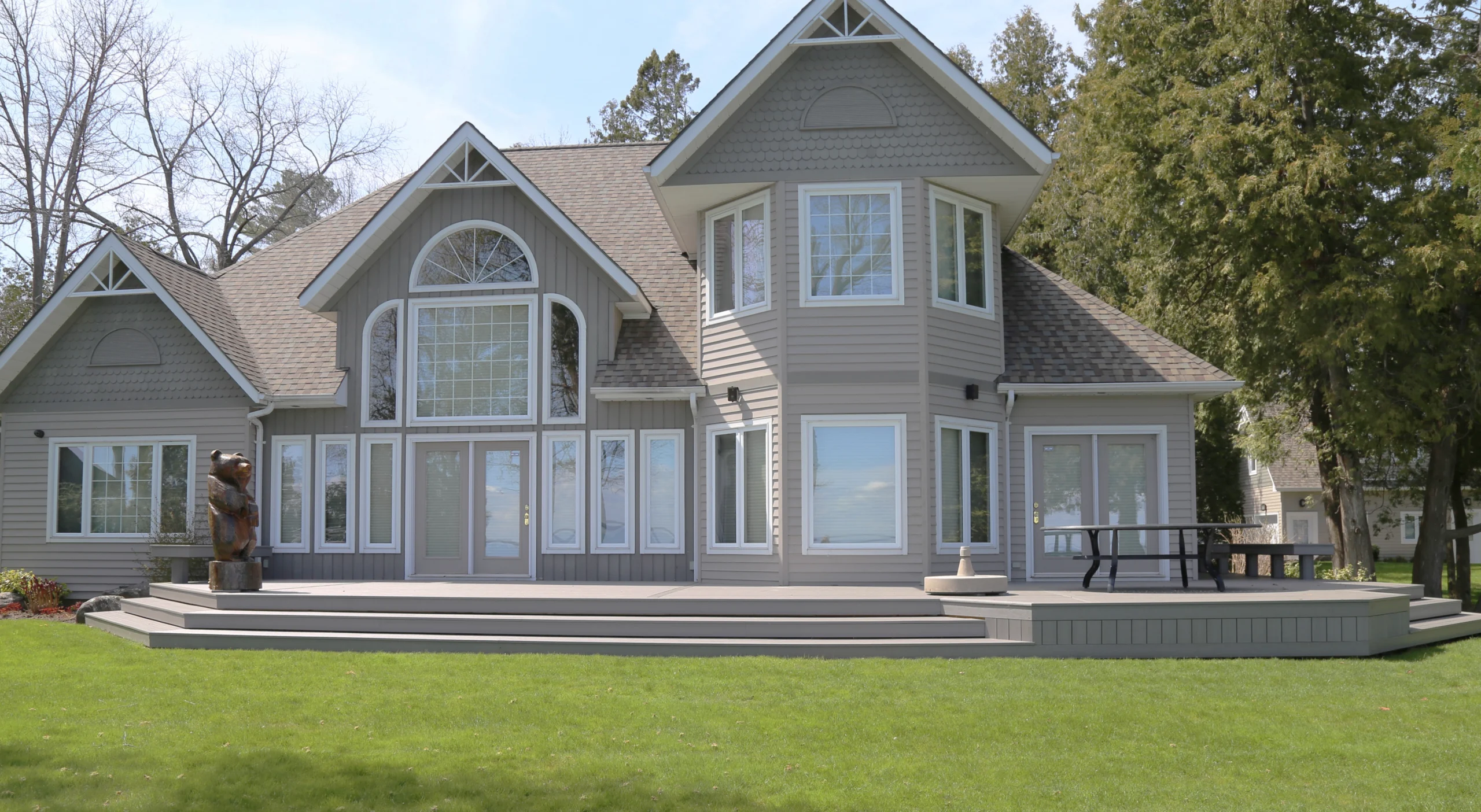 TruNorth Composite Stone Grey deck installation photo
