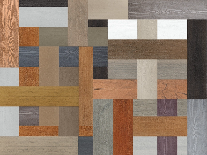 Composite decking colour options and woodgrain finishes for colour selector tool