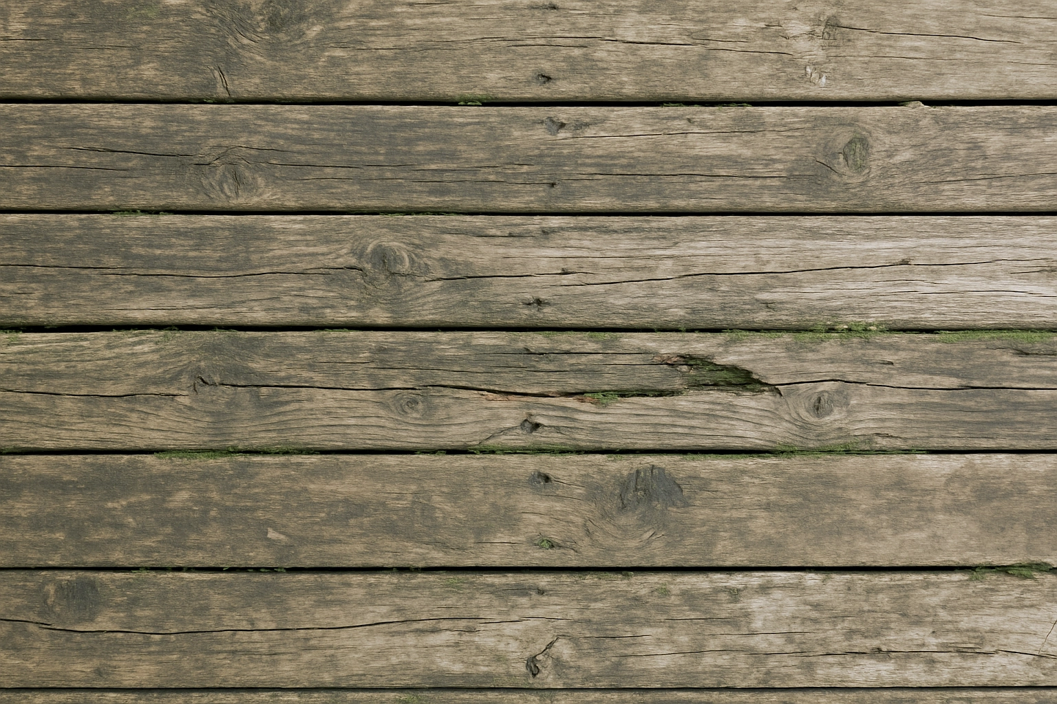 Rotting wood deck boards showing moisture damage, cracking, and decay compared to low maintenance PVC decking