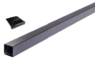 Aluminum Post & Cap Kit 3"x3" x9'4", 10'4" or 12'4"  4x4 available in 10'4" or 12'4"