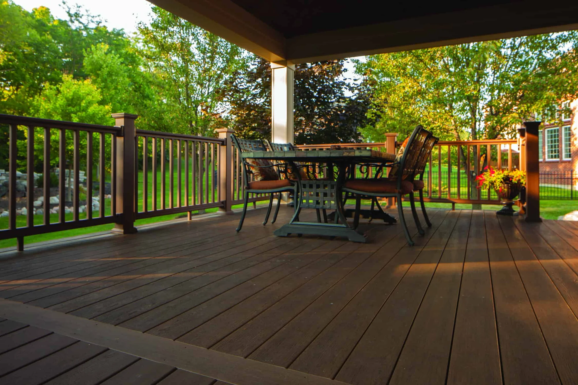 TruNorth Clubhouse Walnut deck installation photo