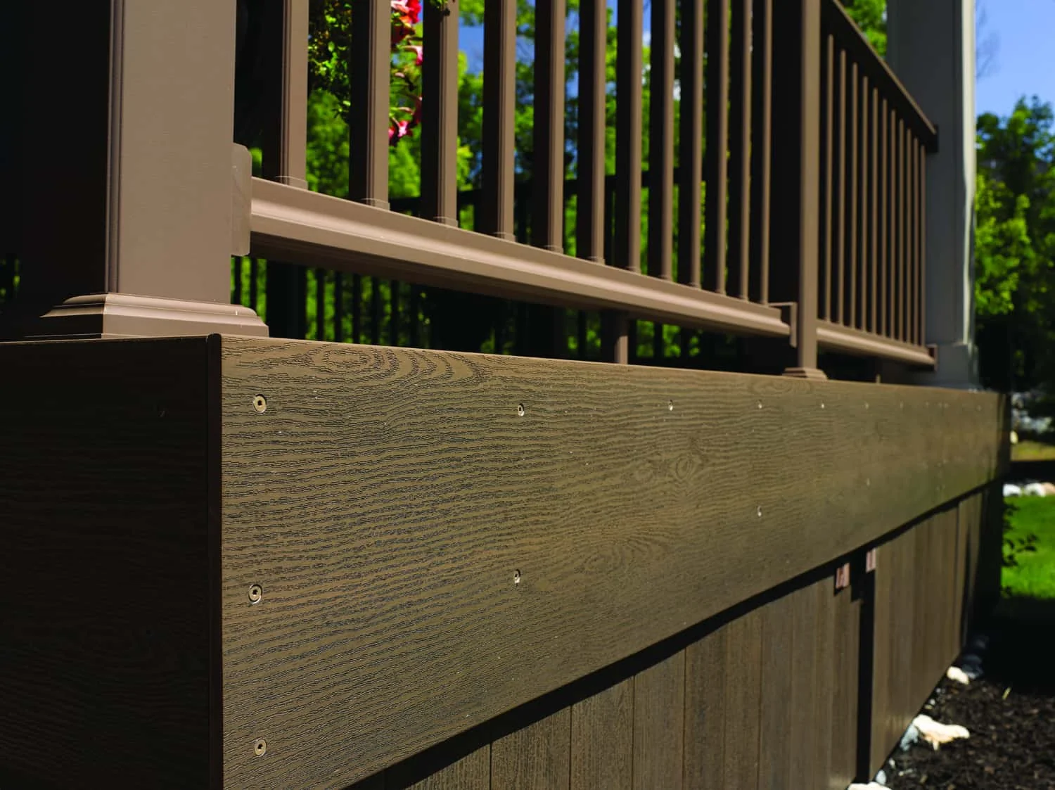 TruNorth Clubhouse Walnut deck installation photo