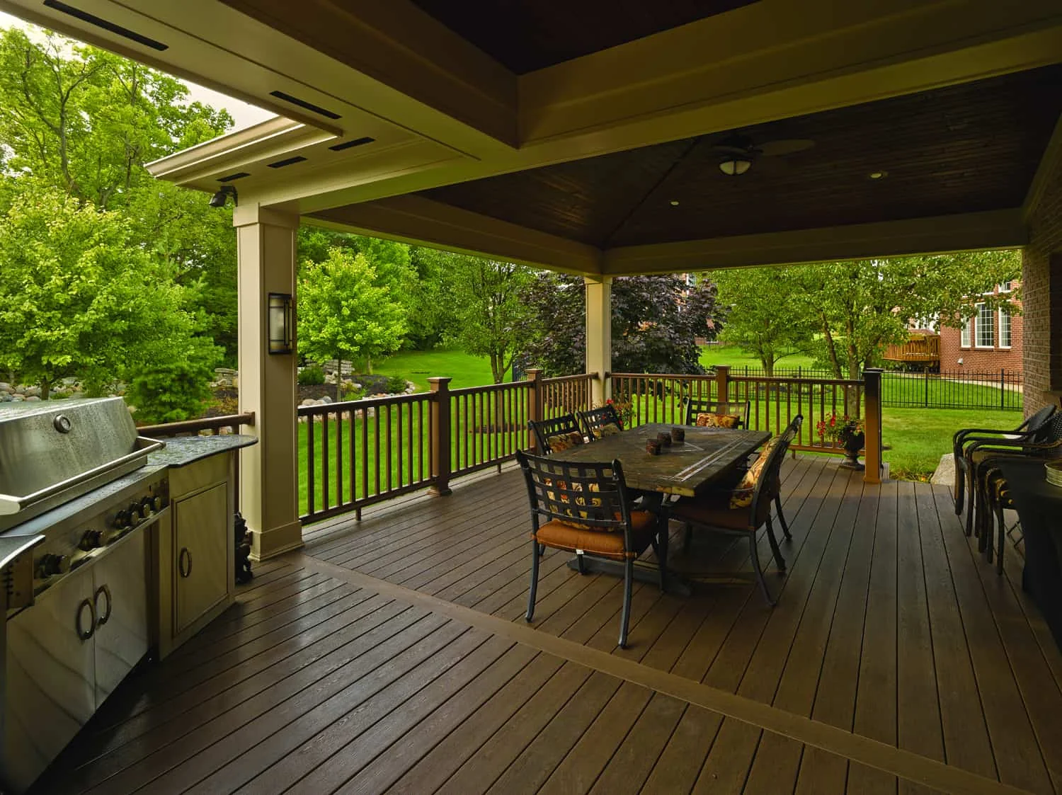 TruNorth Clubhouse Walnut deck installation photo