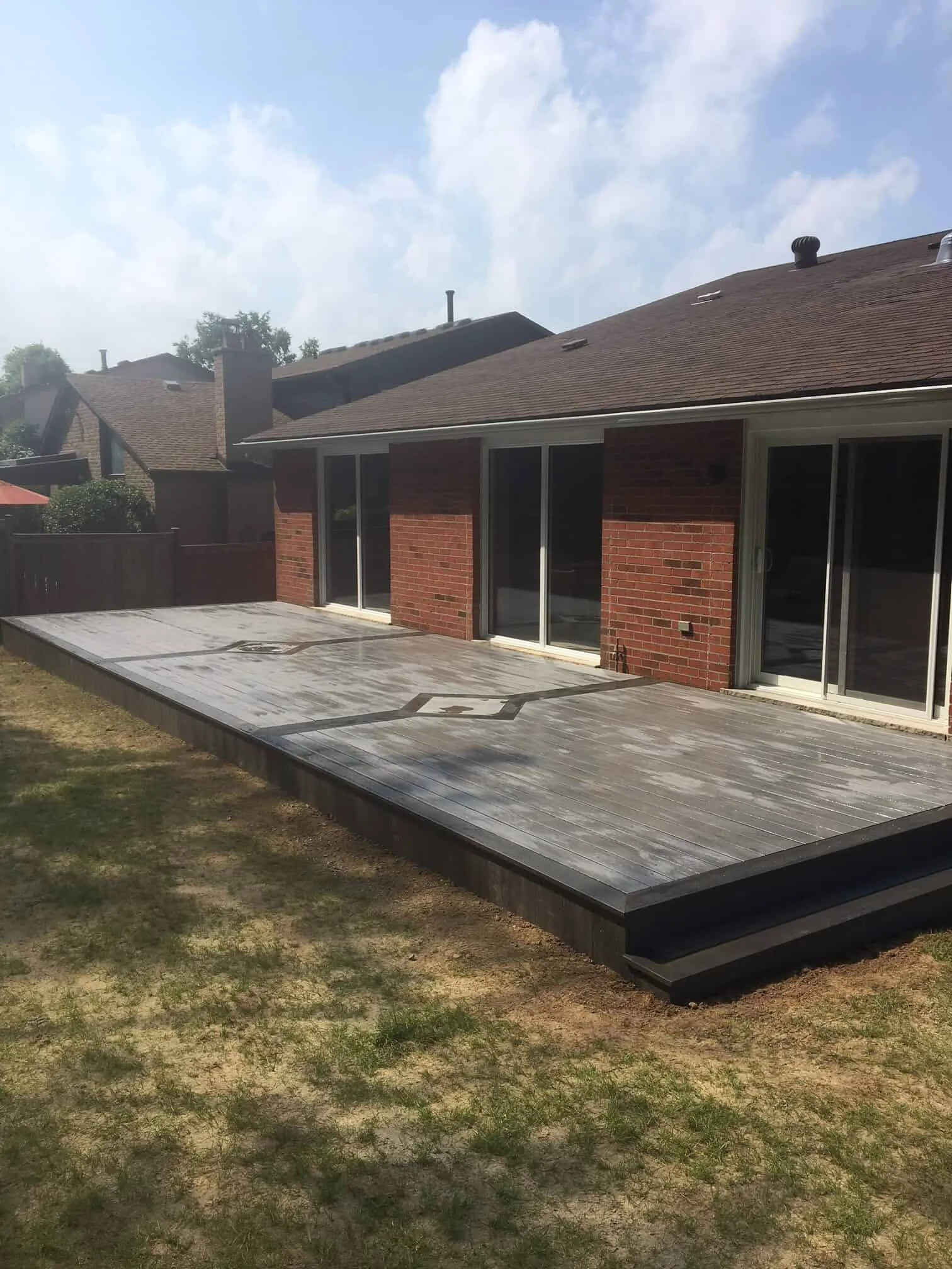 TruNorth Composite Amazon Grey deck installation photo