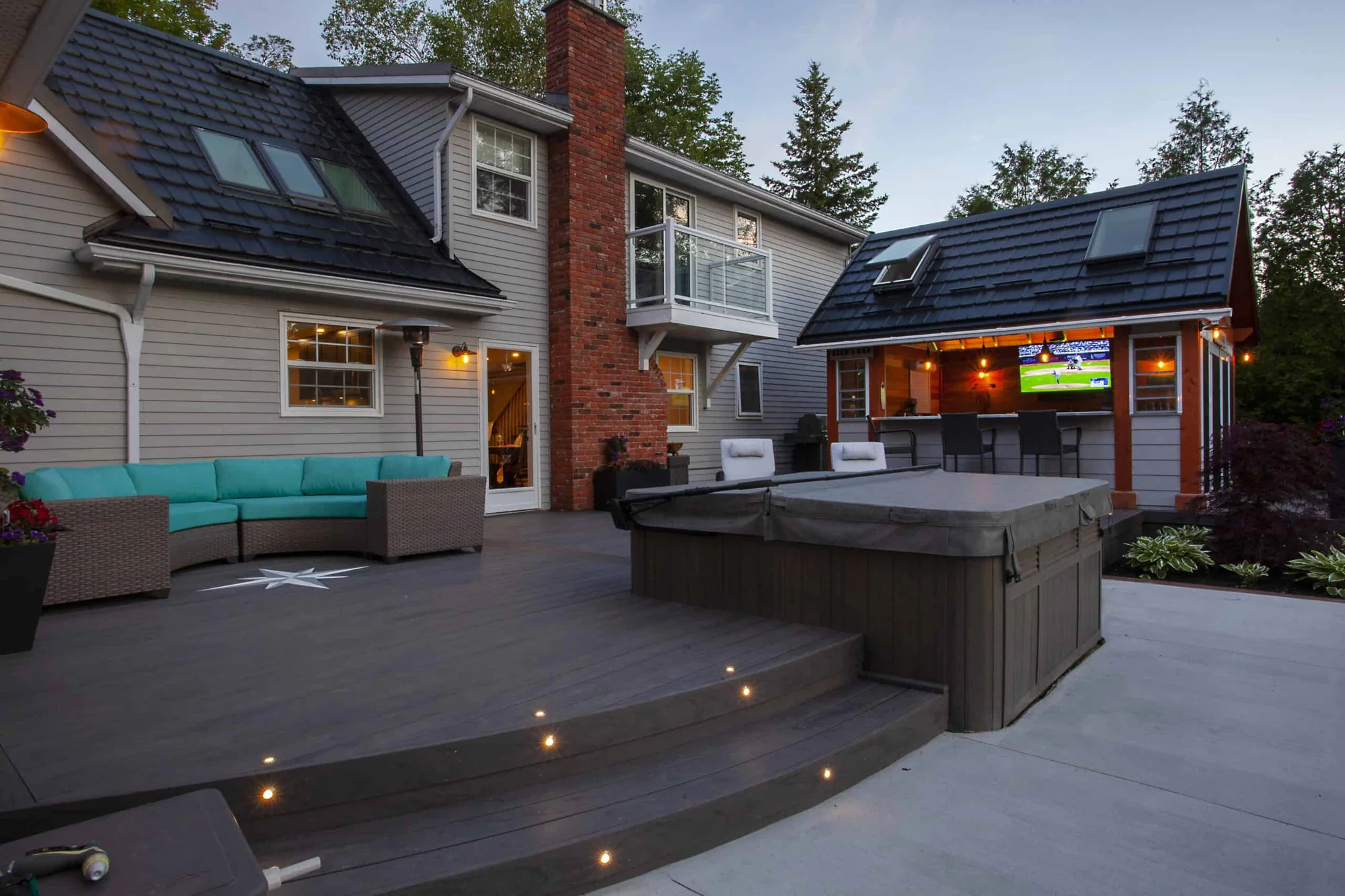 TruNorth Composite Ash Grey deck installation photo