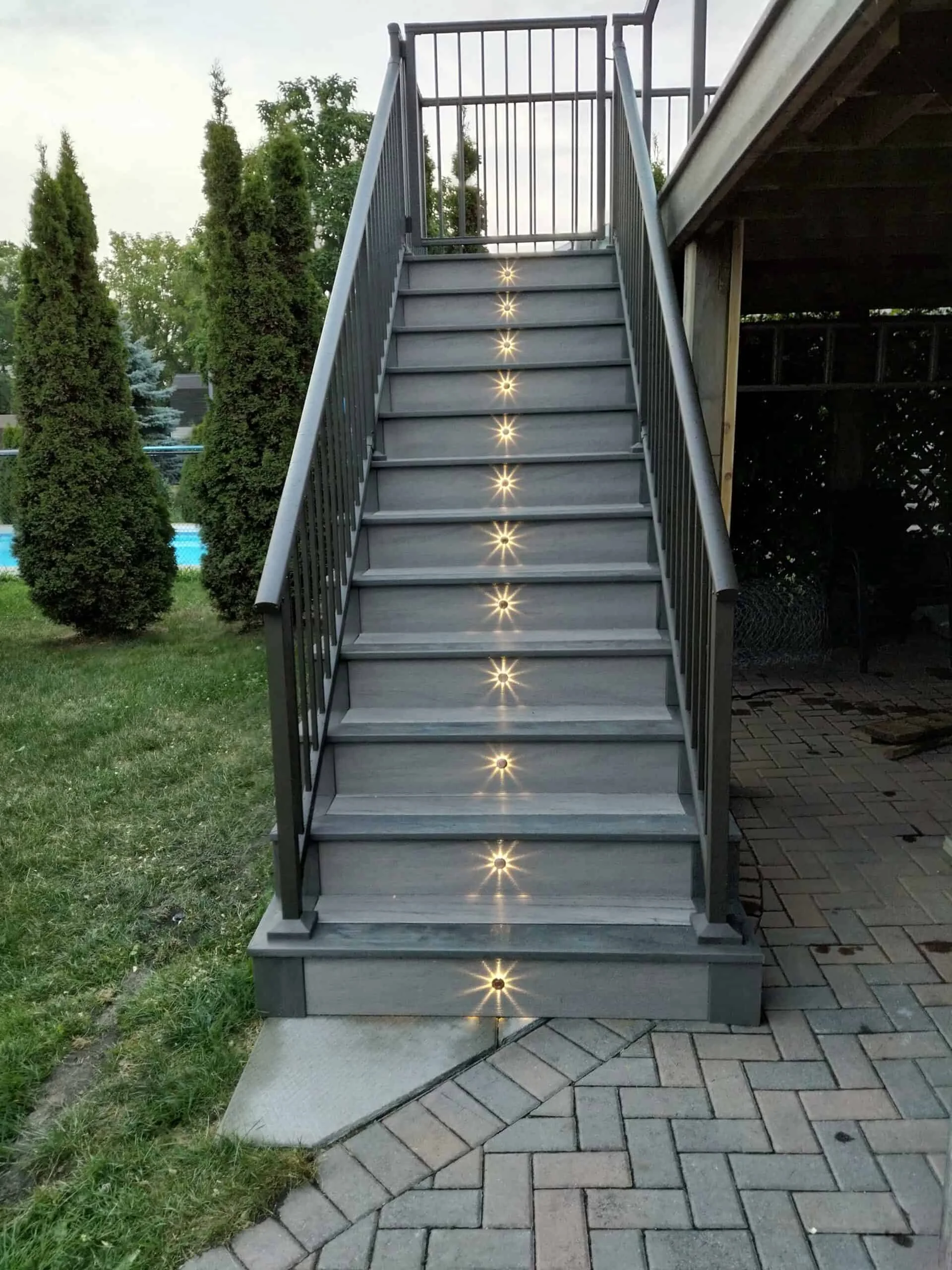 TruNorth Composite Hazelwood deck installation photo