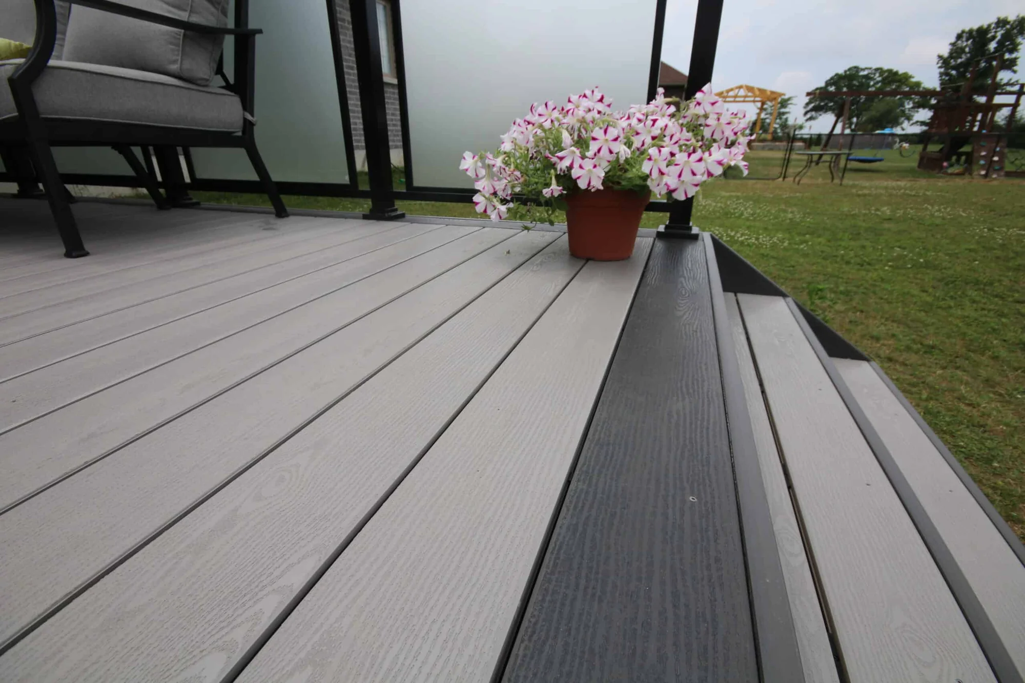 TruNorth Clubhouse Brookstone PVC decking installation photo