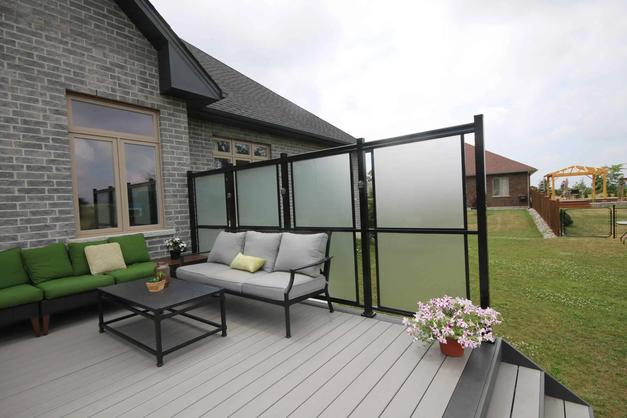 TruNorth Clubhouse Brookstone PVC decking installation photo