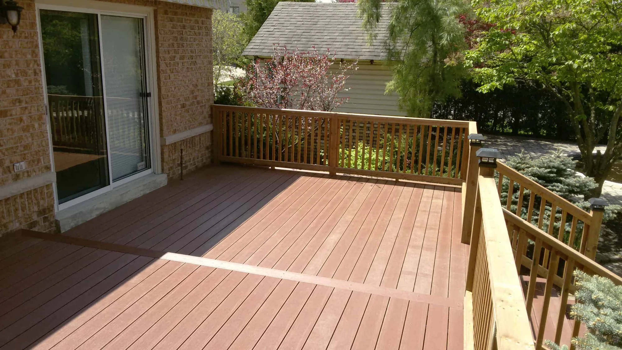 TruNorth Composite Bordeaux deck installation photo