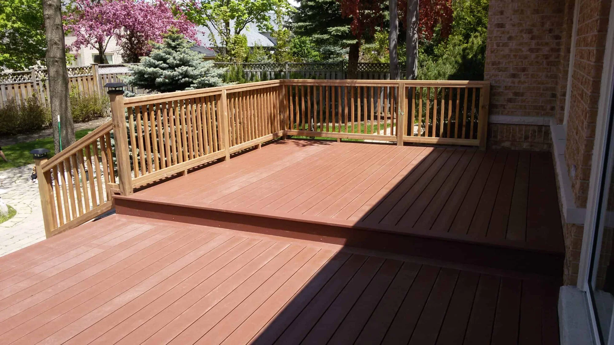 TruNorth Composite Bordeaux deck installation photo