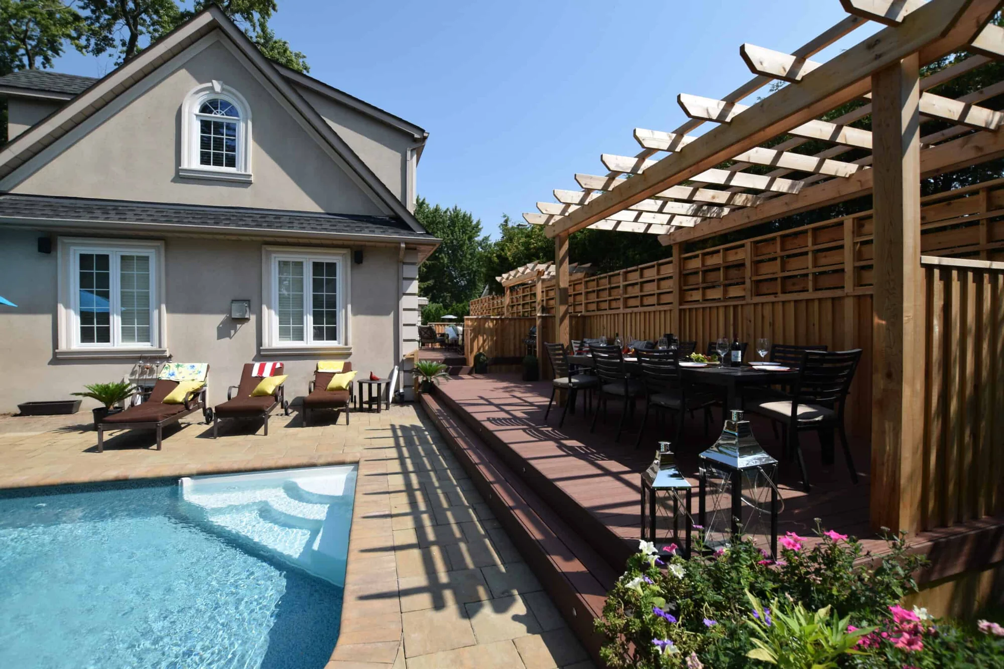 TruNorth Composite Brazilian Cherry deck installation photo