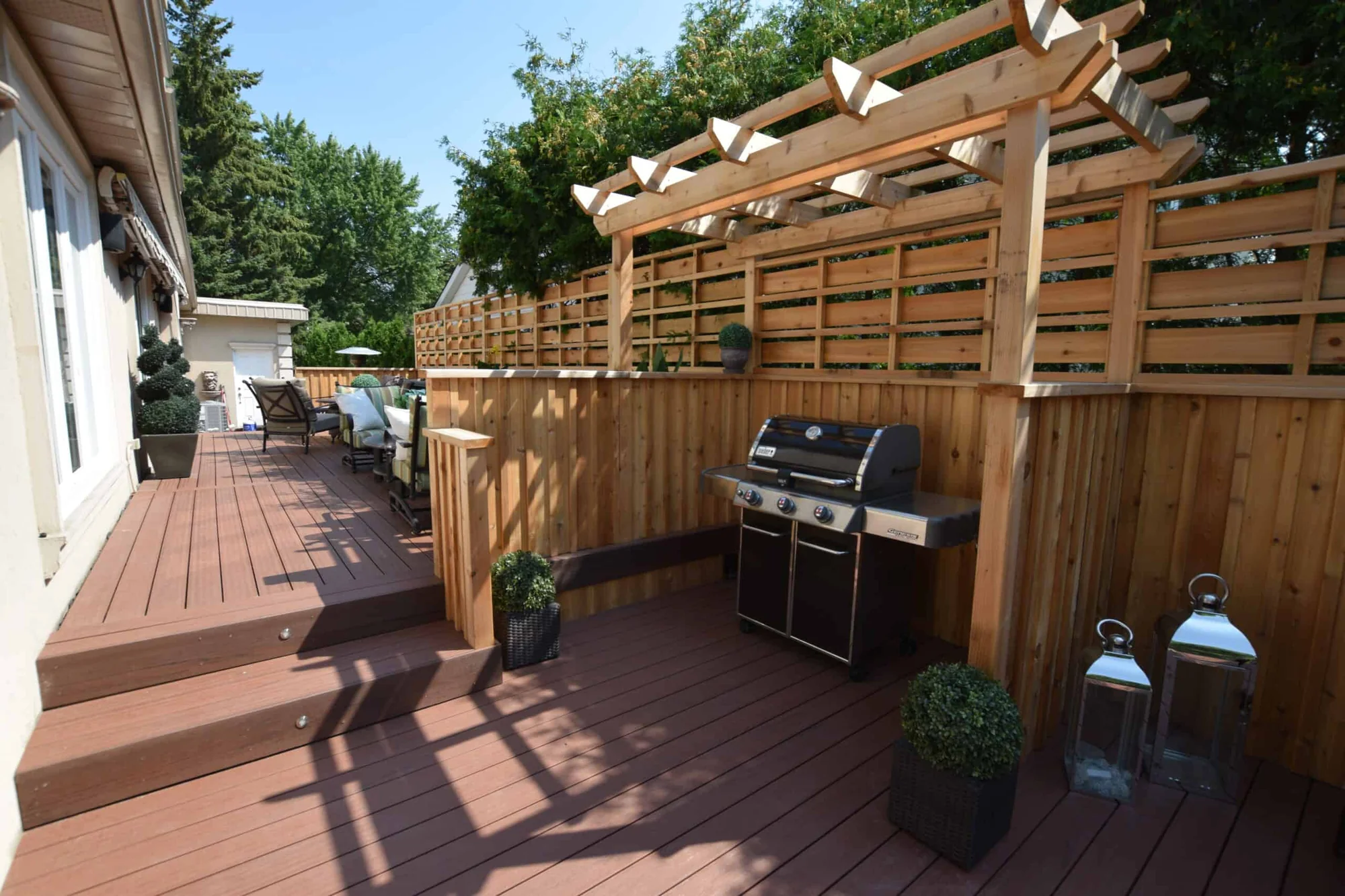 TruNorth Composite Brazilian Cherry deck installation photo