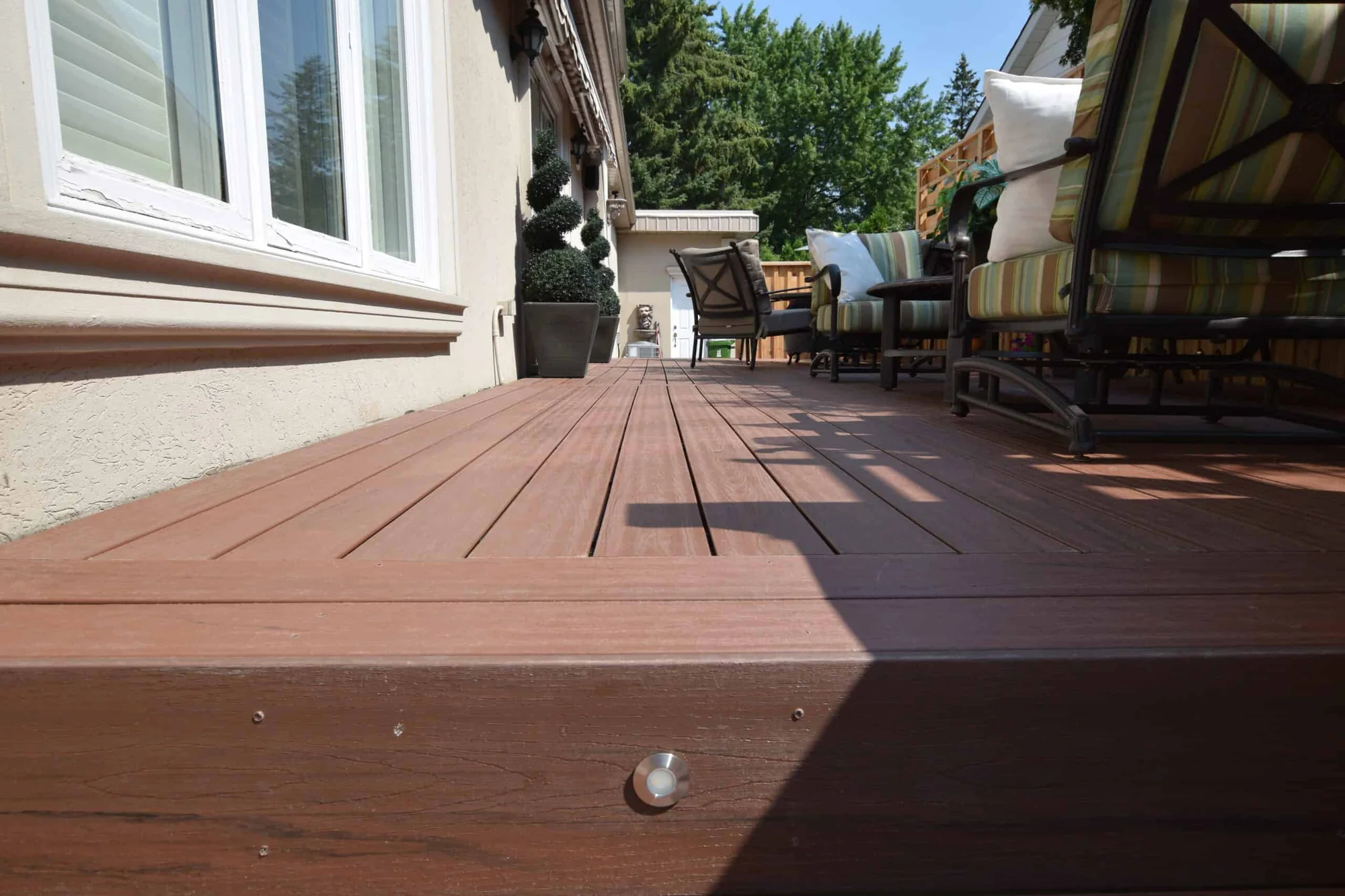 TruNorth Composite Brazilian Cherry deck installation photo