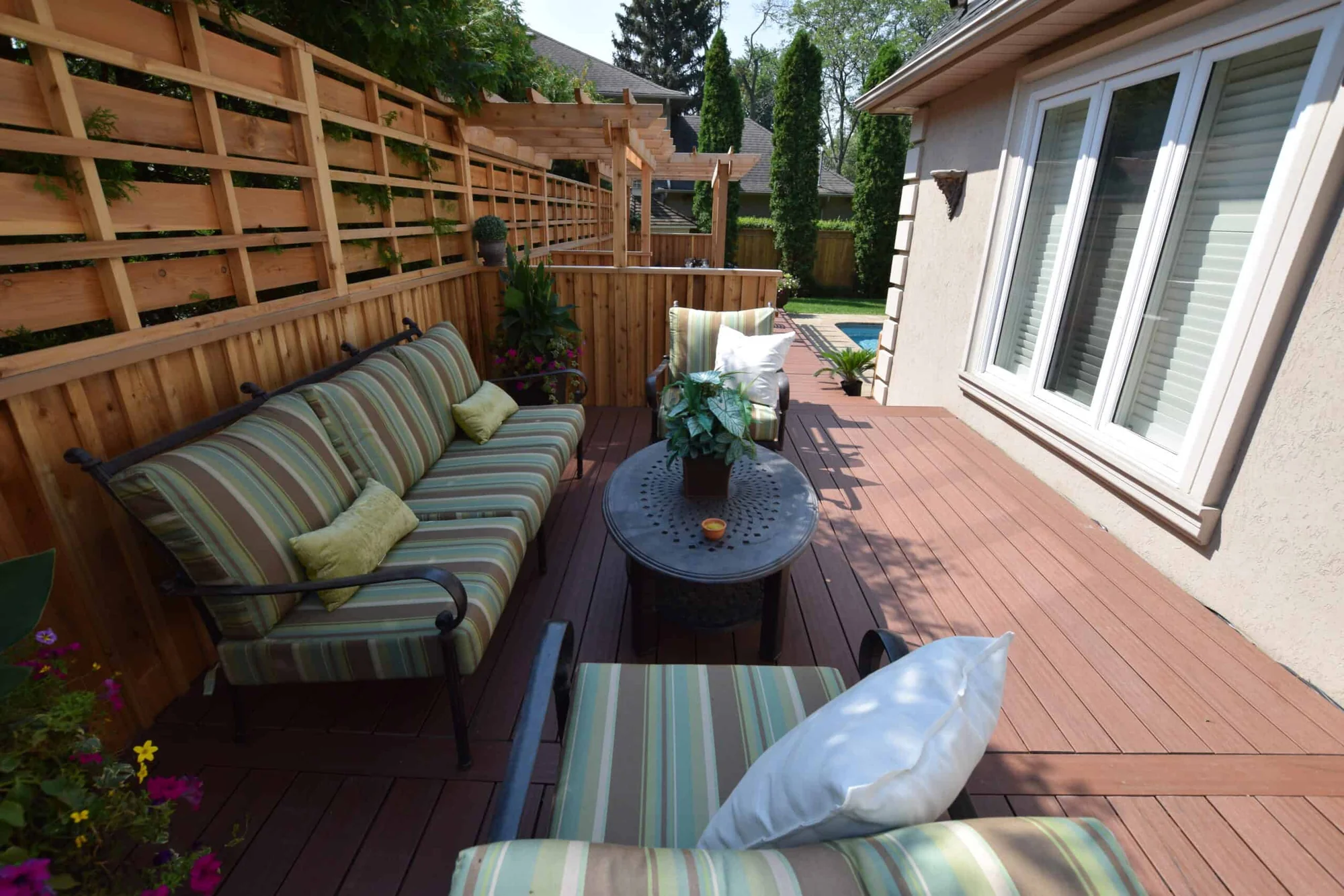 TruNorth Composite Brazilian Cherry deck installation photo