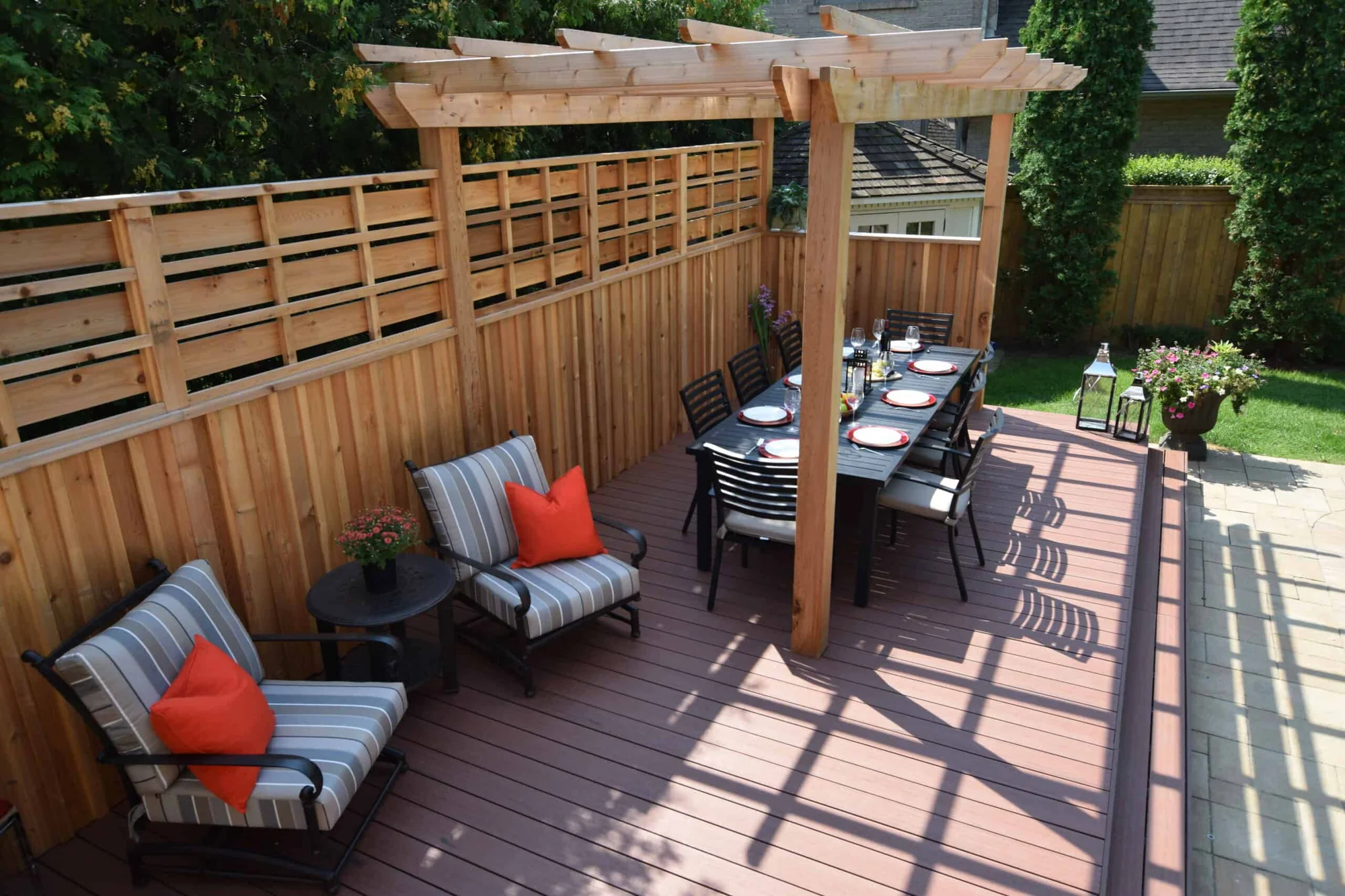 TruNorth Composite Brazilian Cherry deck installation photo