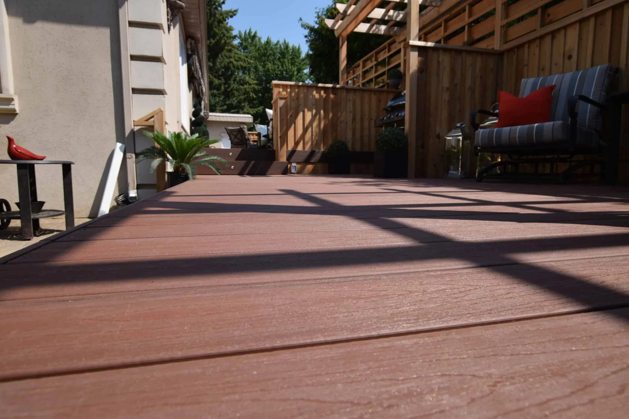 TruNorth Composite Brazilian Cherry deck installation photo