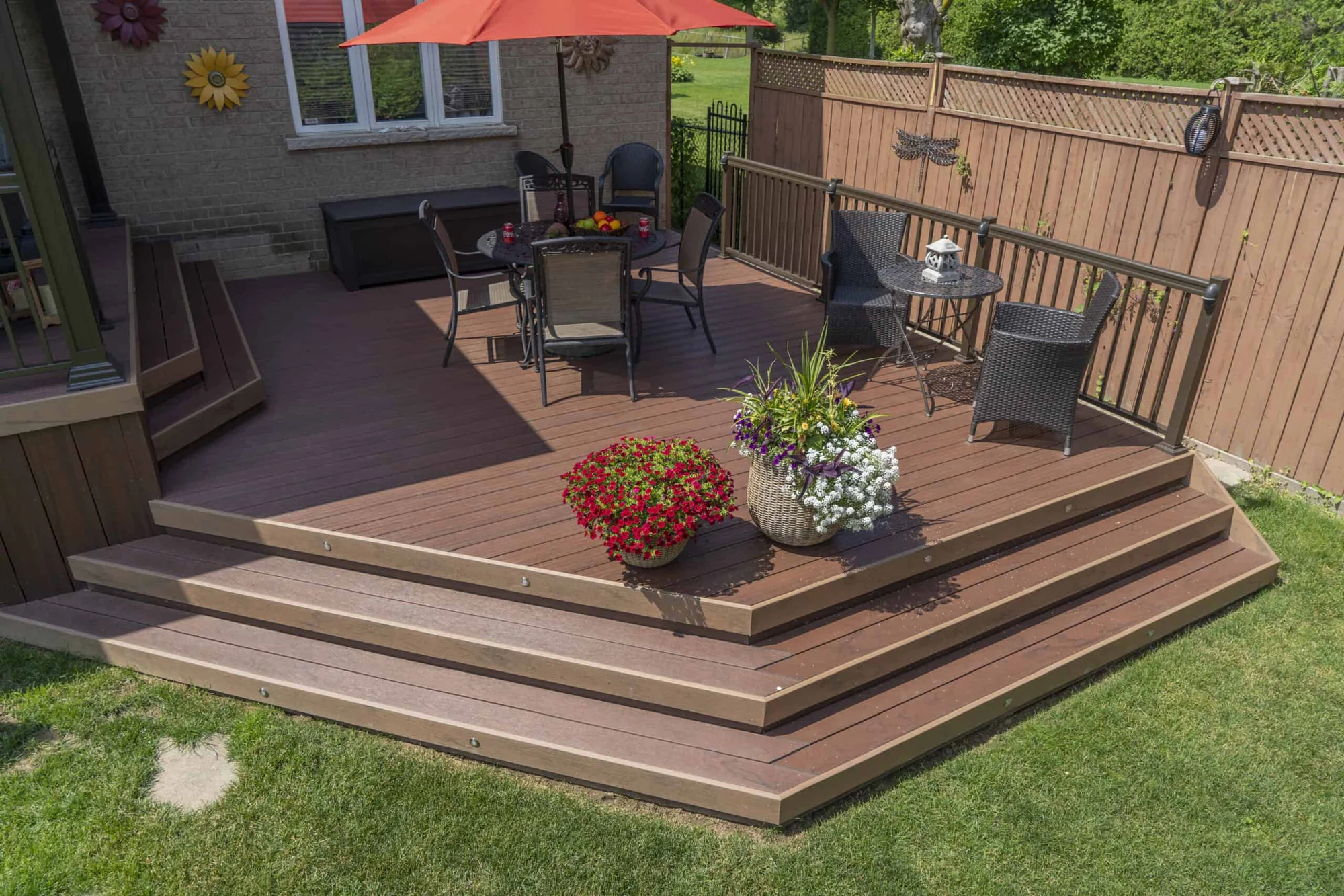 TruNorth Composite Brazilian Cherry deck installation photo