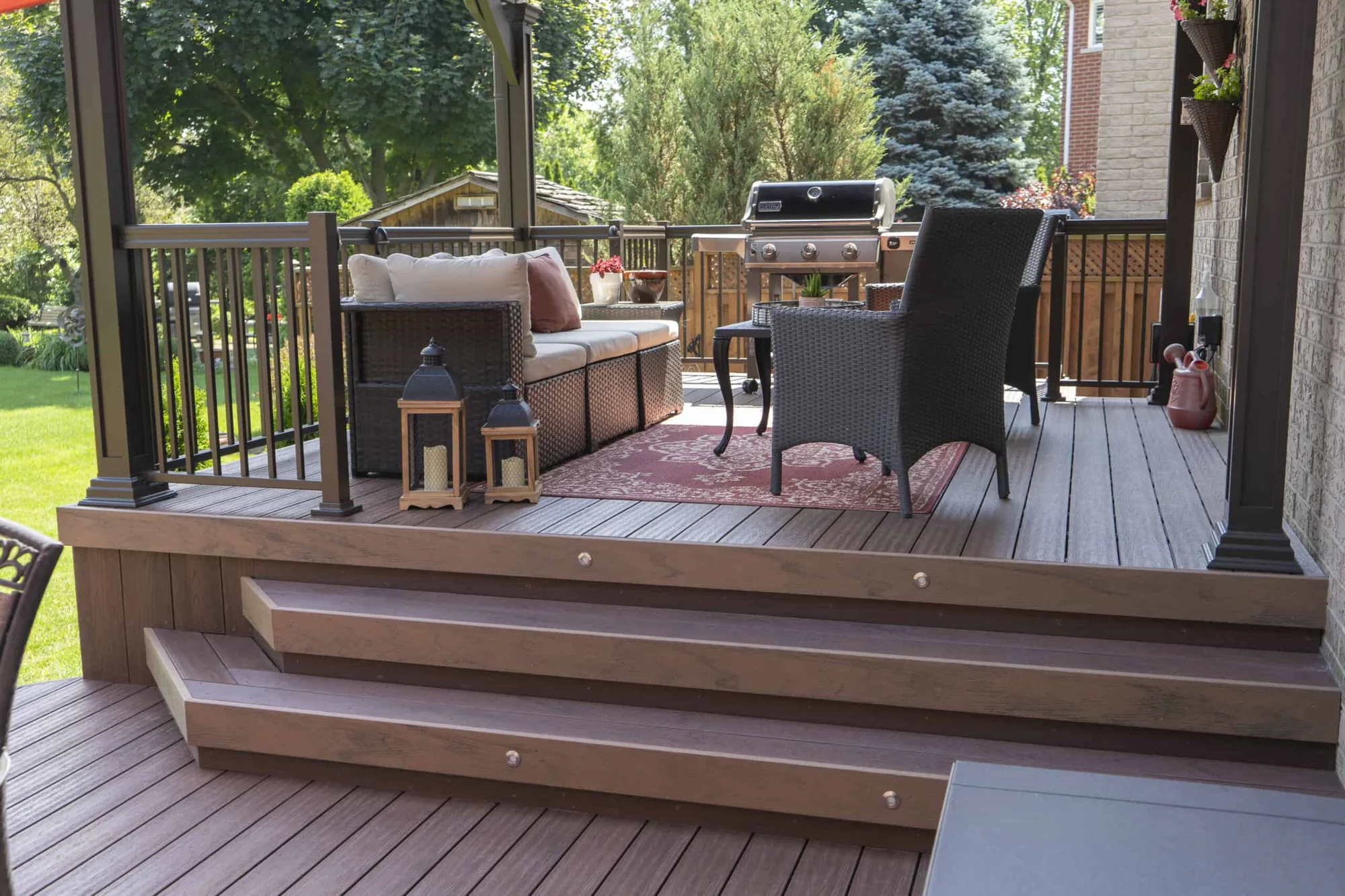 TruNorth Composite Brazilian Cherry deck installation photo