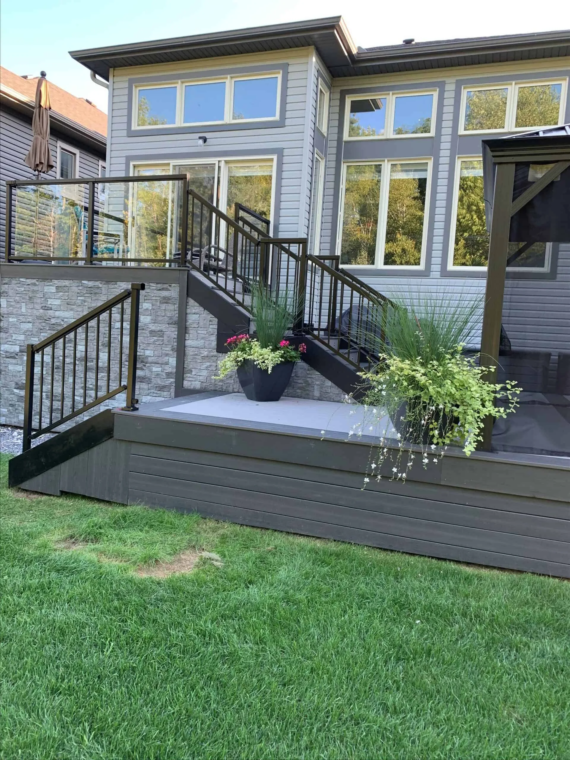TruNorth Clubhouse Brookstone PVC decking installation photo