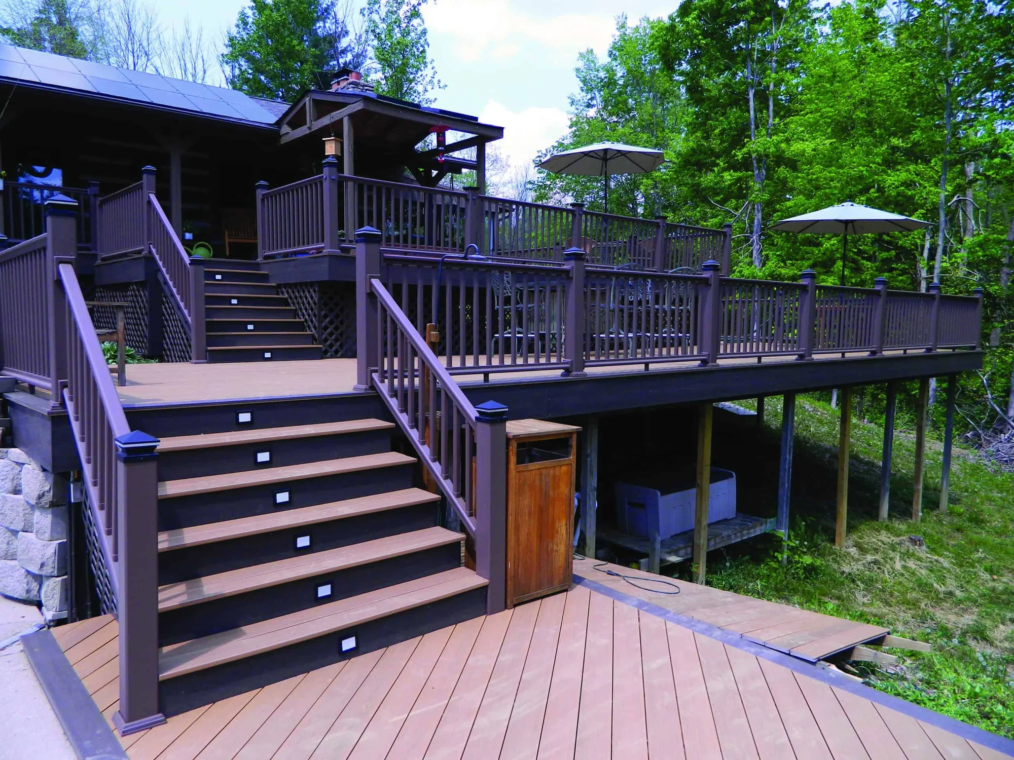 TruNorth Clubhouse Ipe deck installation photo