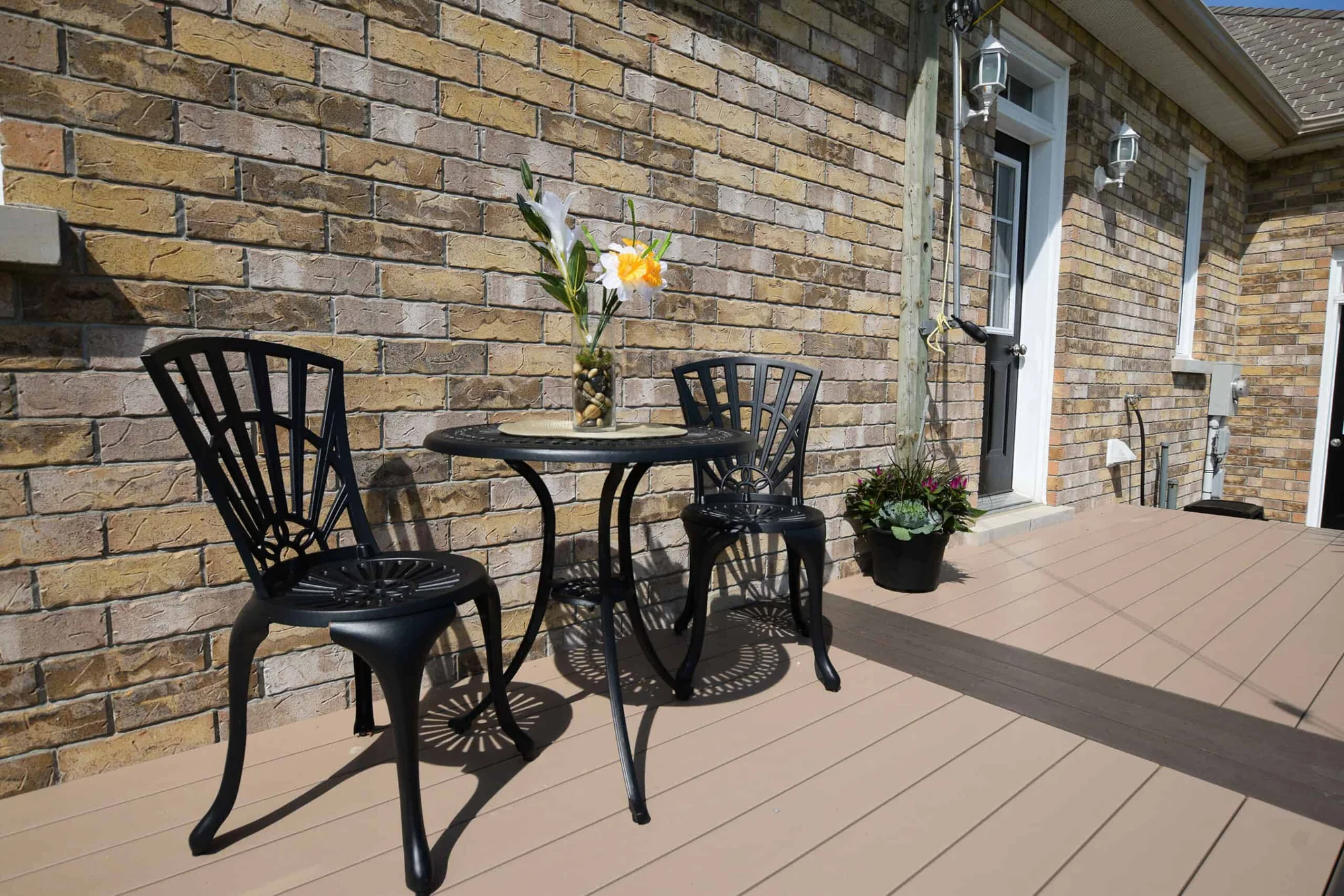 TruNorth Clubhouse Cobblestone deck installation photo