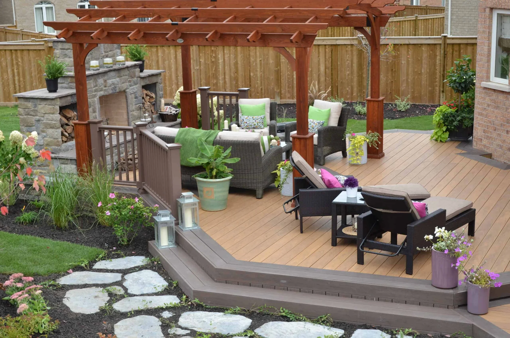 TruNorth Clubhouse Ipe deck installation photo