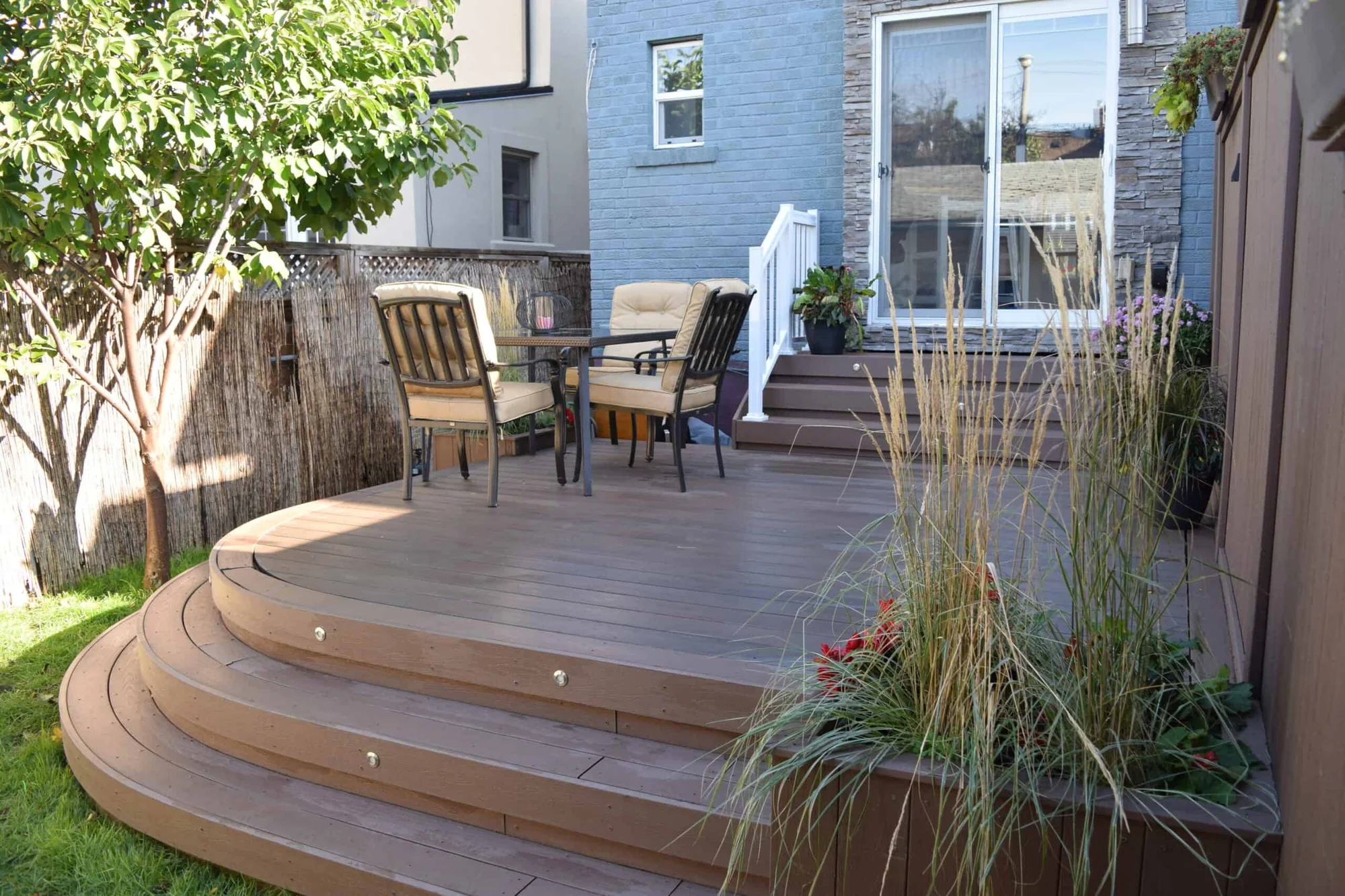 TruNorth Composite Mocha deck installation photo