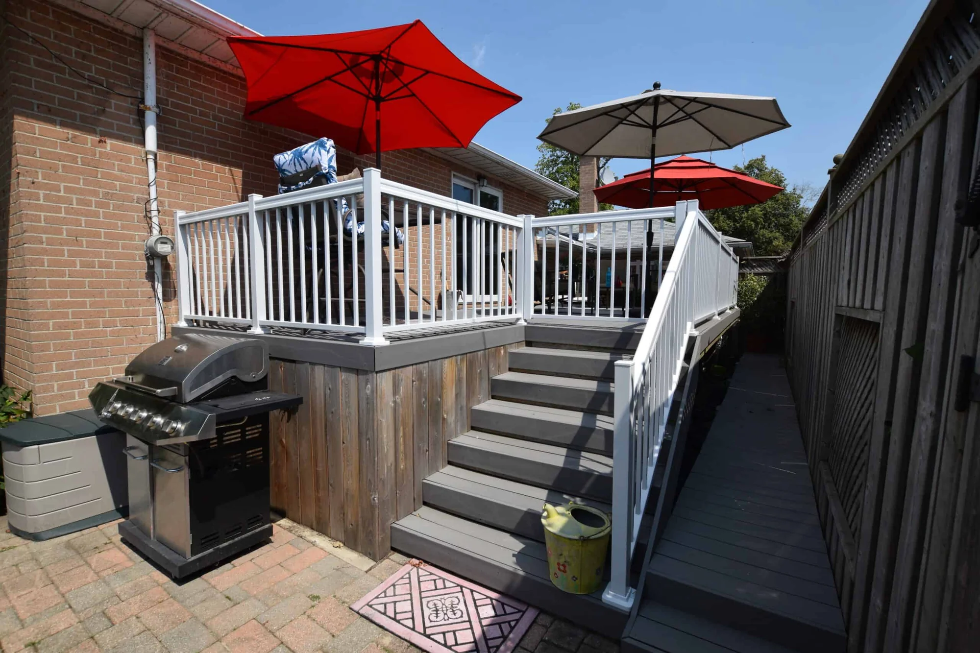 TruNorth Composite Stone Grey deck installation photo