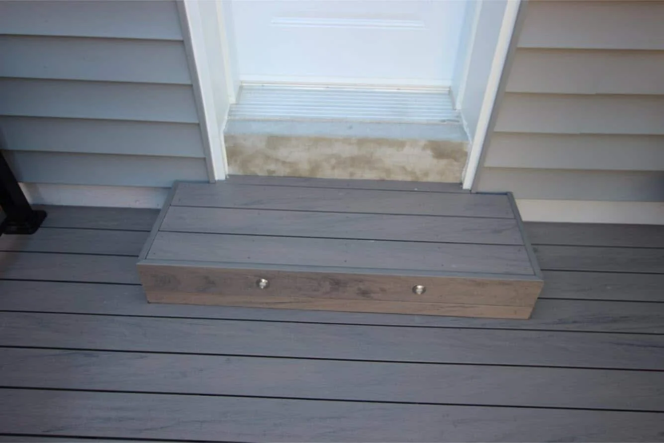 TruNorth Composite Hazelwood deck installation photo