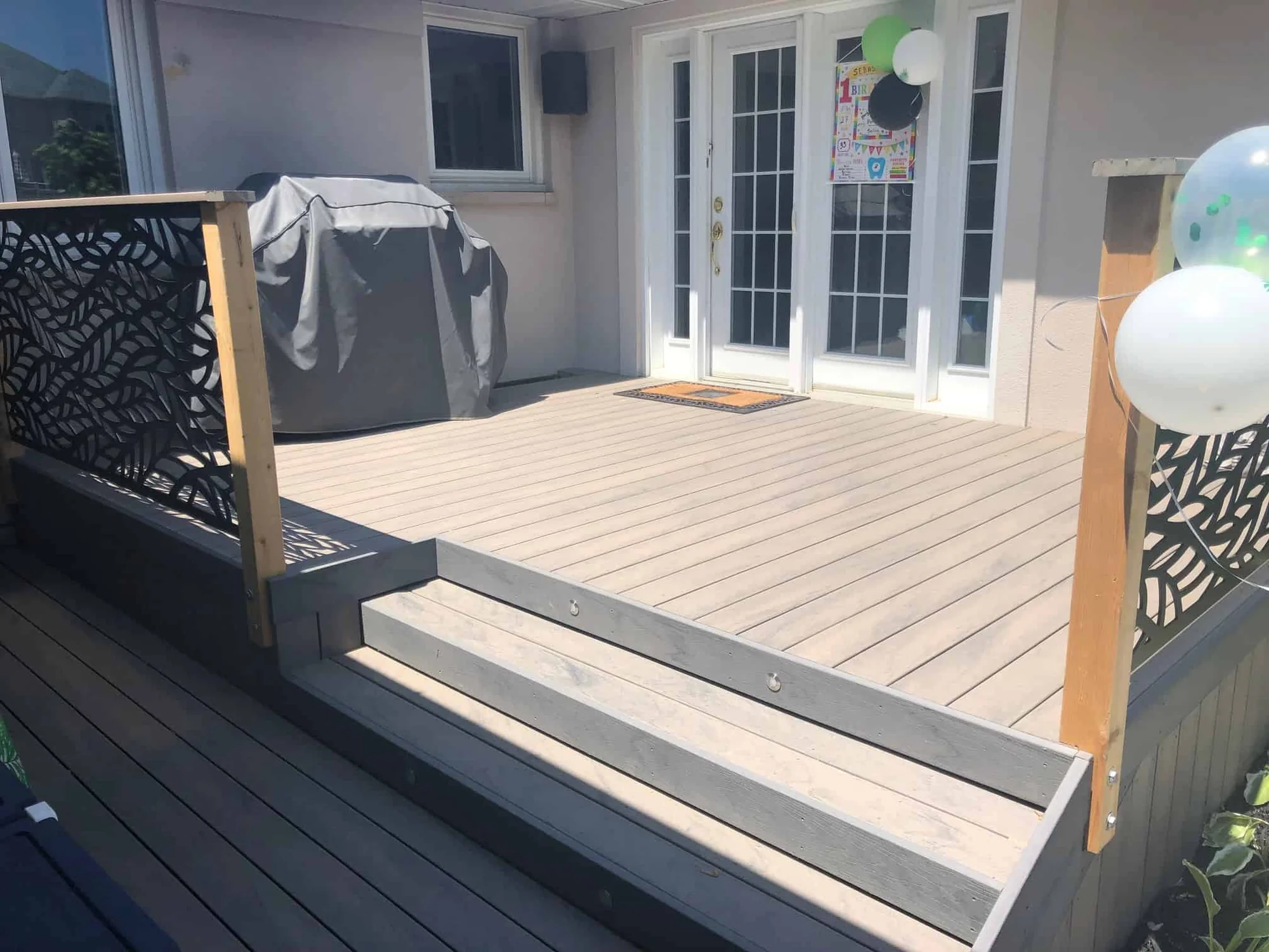 TruNorth Composite Hazelwood deck installation photo