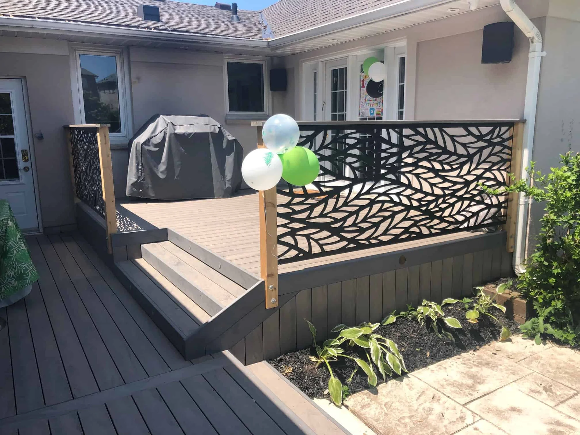 TruNorth Composite Hazelwood deck installation photo