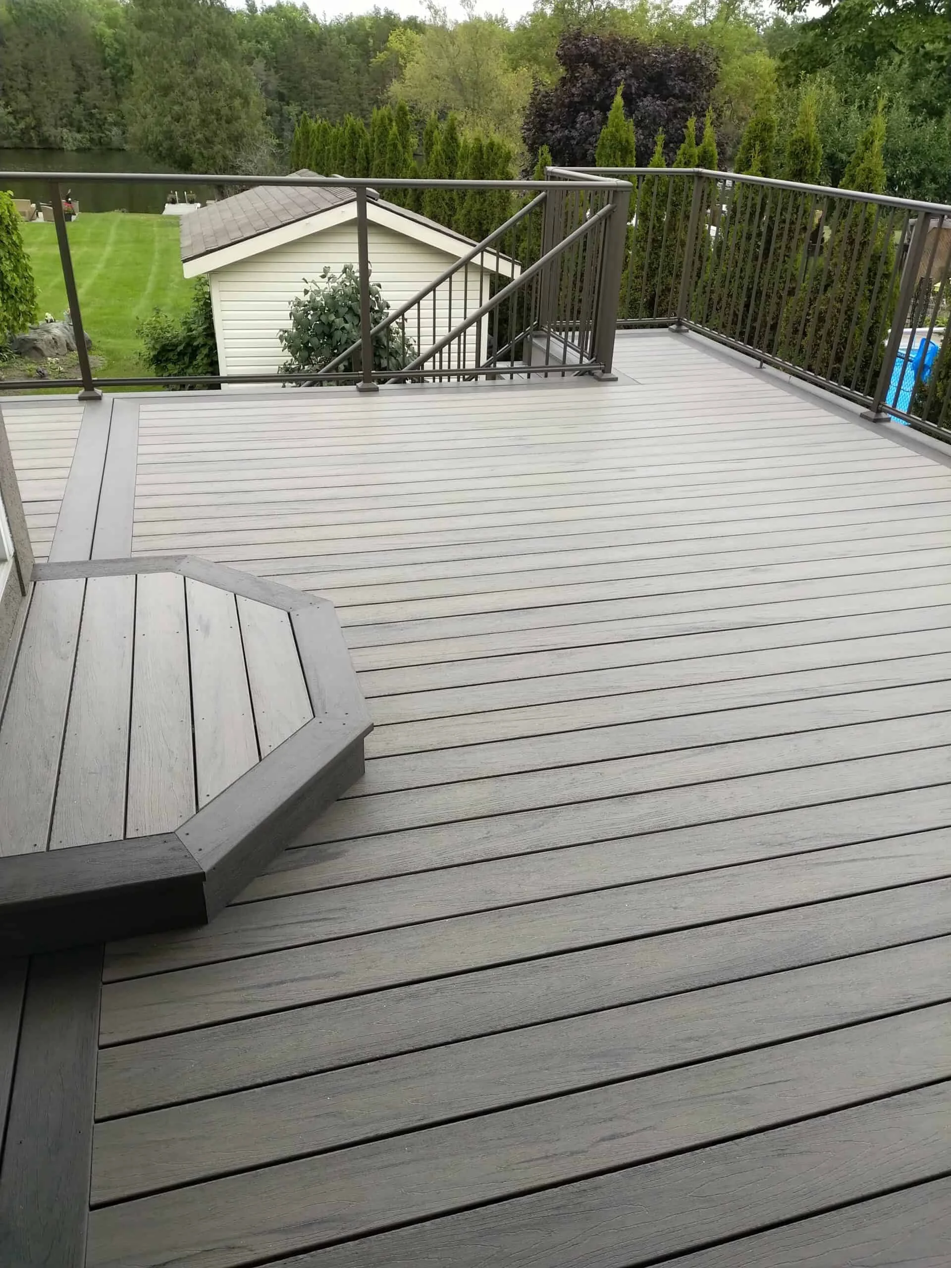 TruNorth Composite Ash Grey deck installation photo
