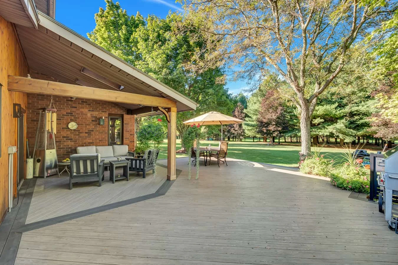 TruNorth Clubhouse Hickory deck installation photo