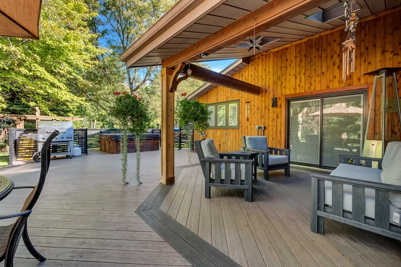 TruNorth Clubhouse Hickory deck installation photo
