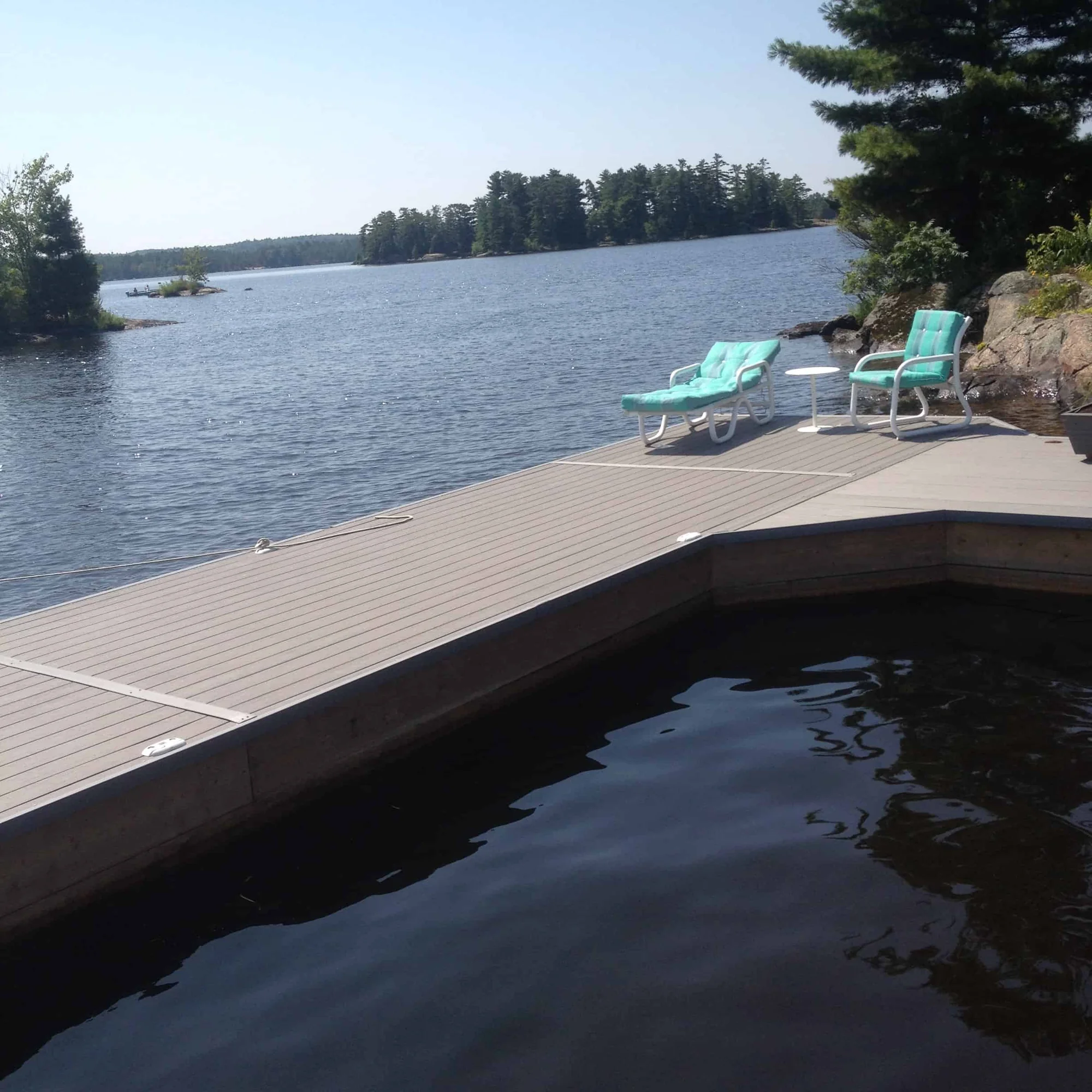 TruNorth Composite Stone Grey deck installation photo