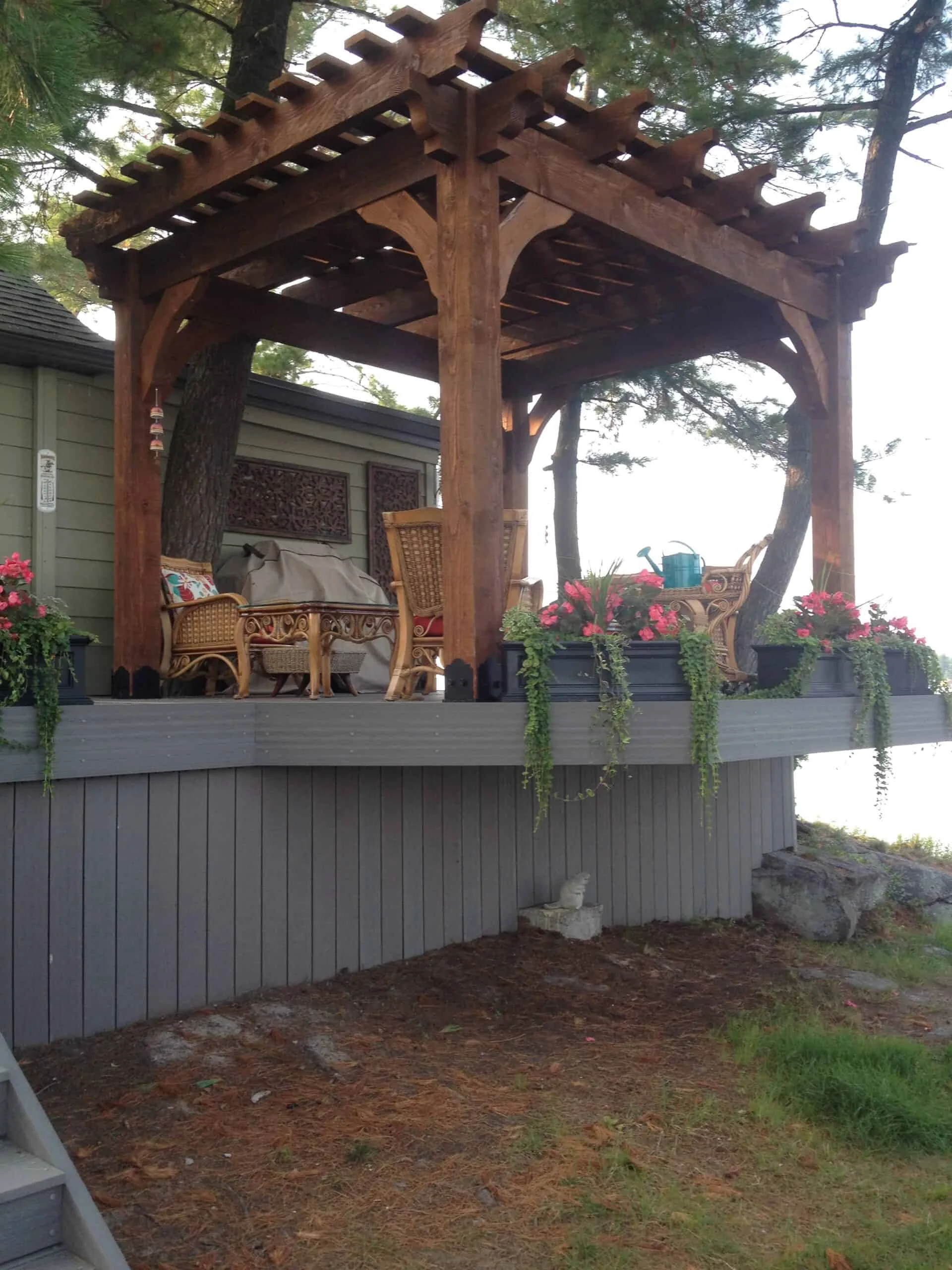 TruNorth Composite Stone Grey deck installation photo