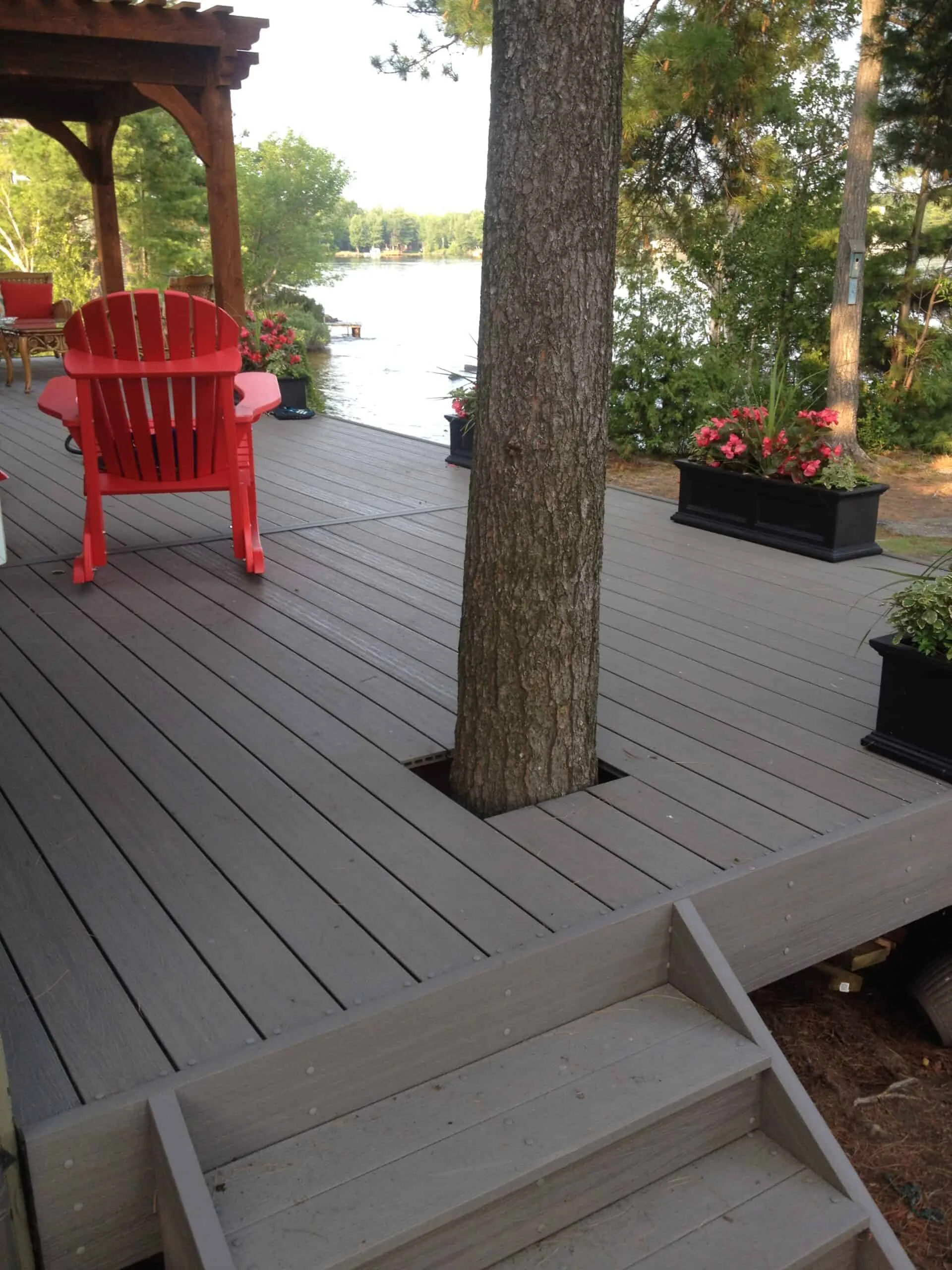 TruNorth Composite Stone Grey deck installation photo