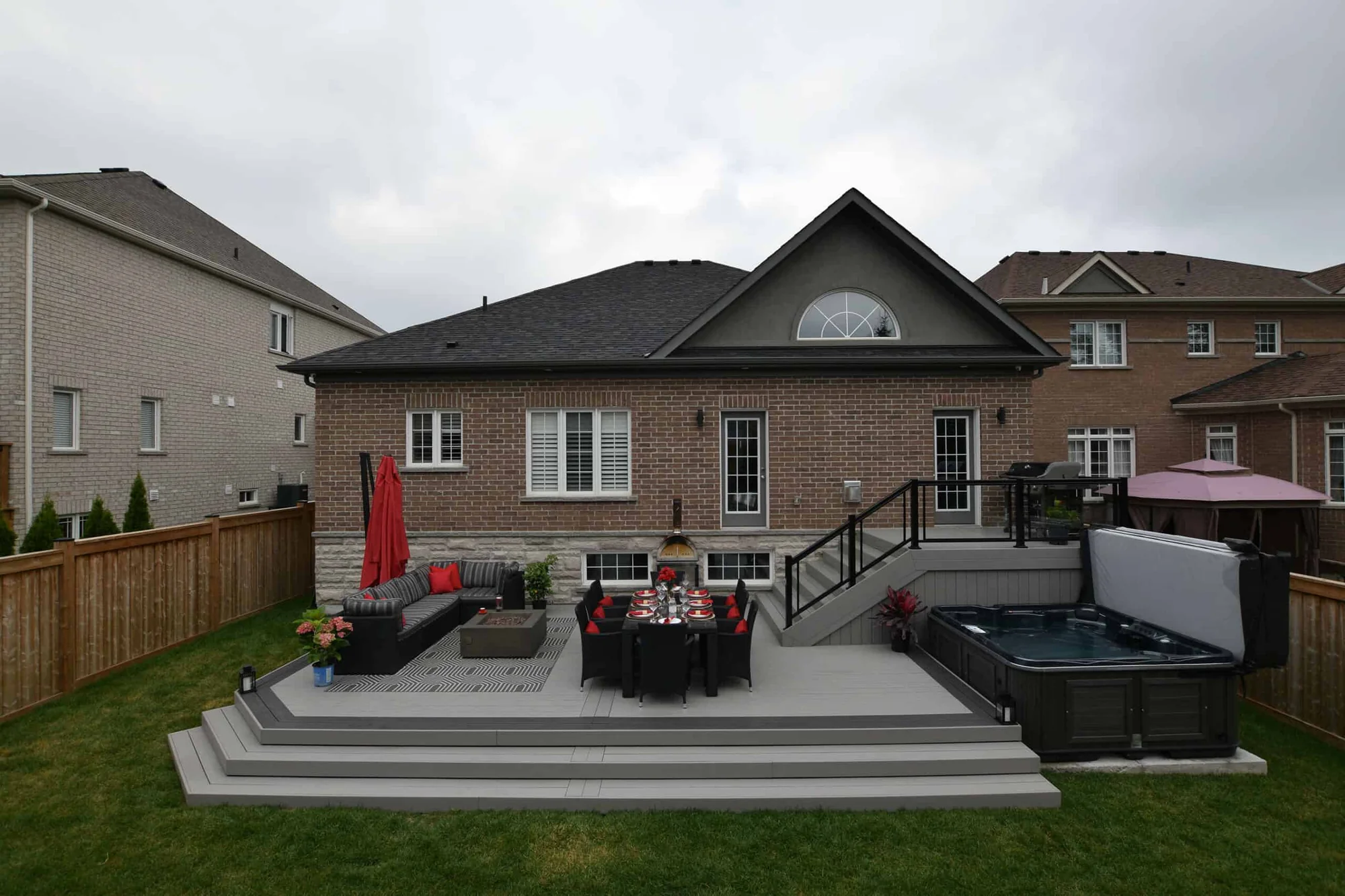TruNorth Clubhouse Brookstone PVC decking installation photo