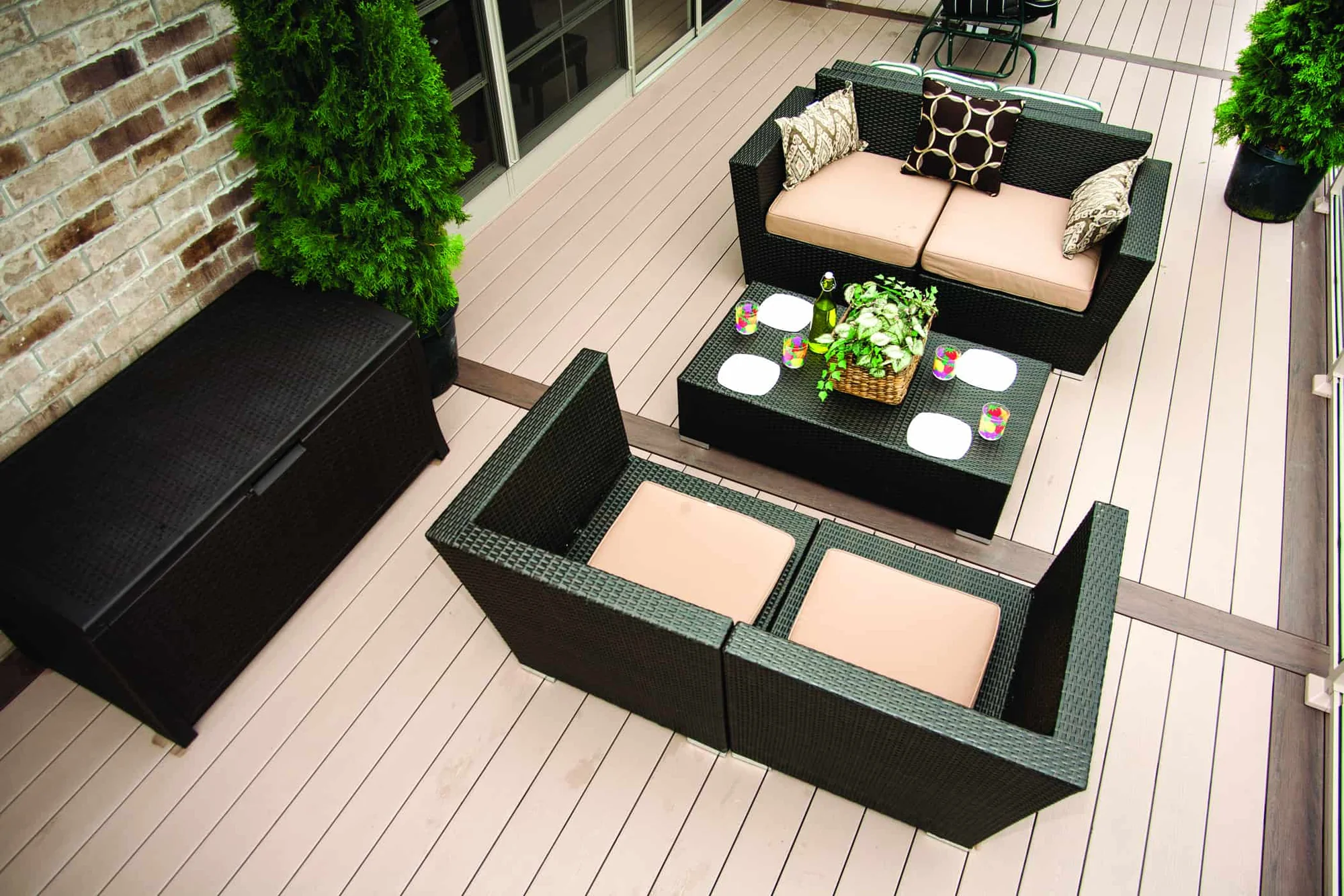TruNorth Clubhouse Cobblestone deck installation photo