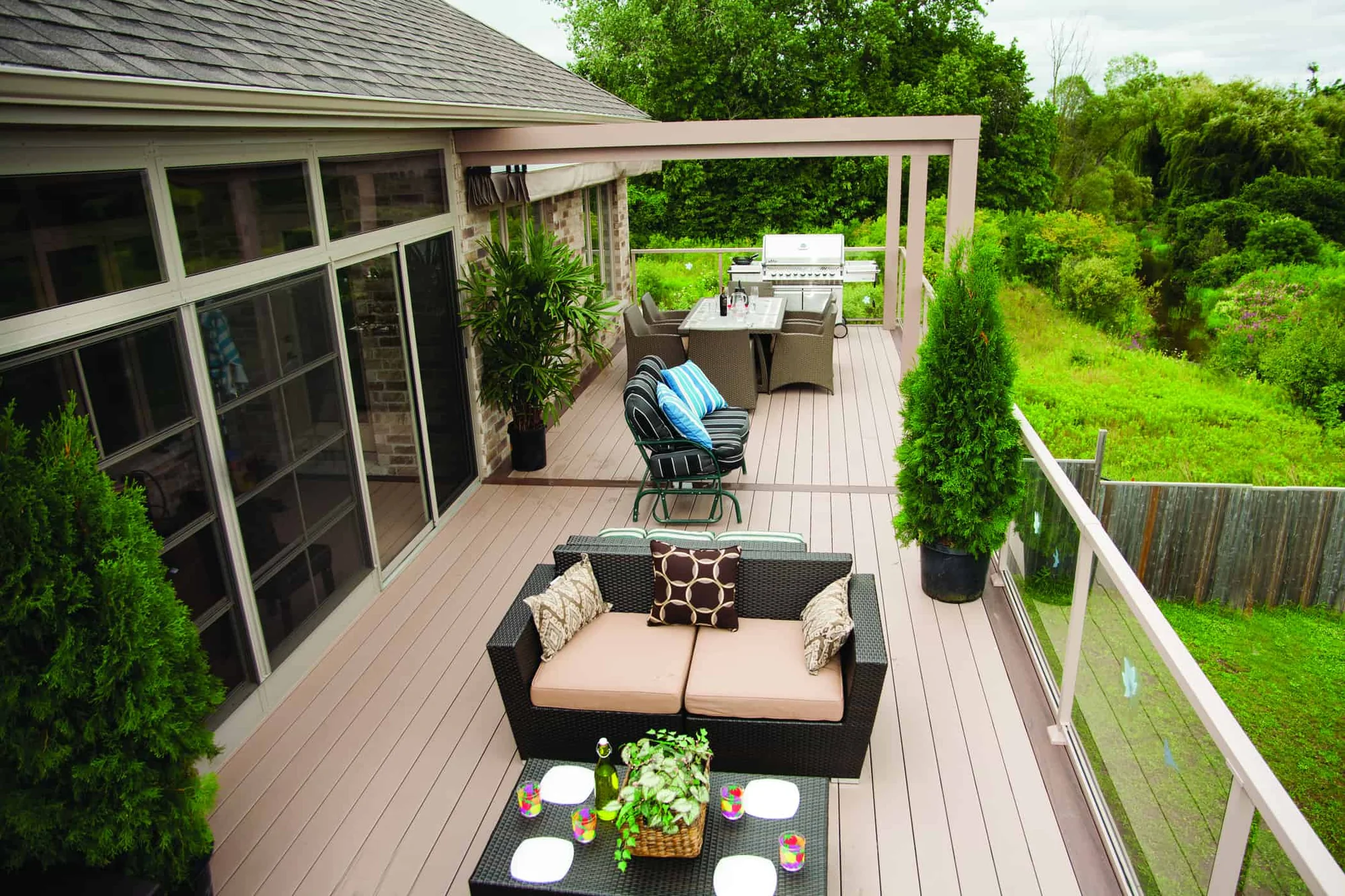 TruNorth Clubhouse Cobblestone deck installation photo