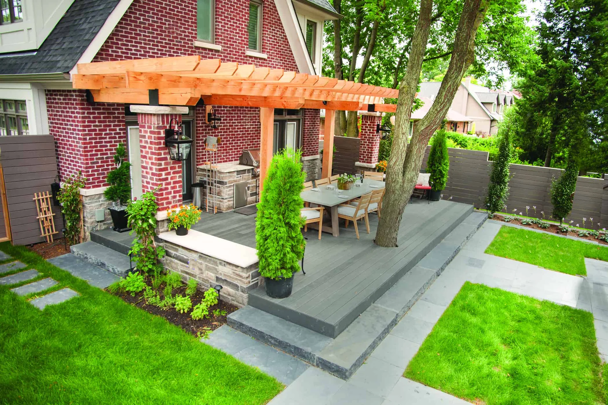 TruNorth Clubhouse Ironwood deck installation photo