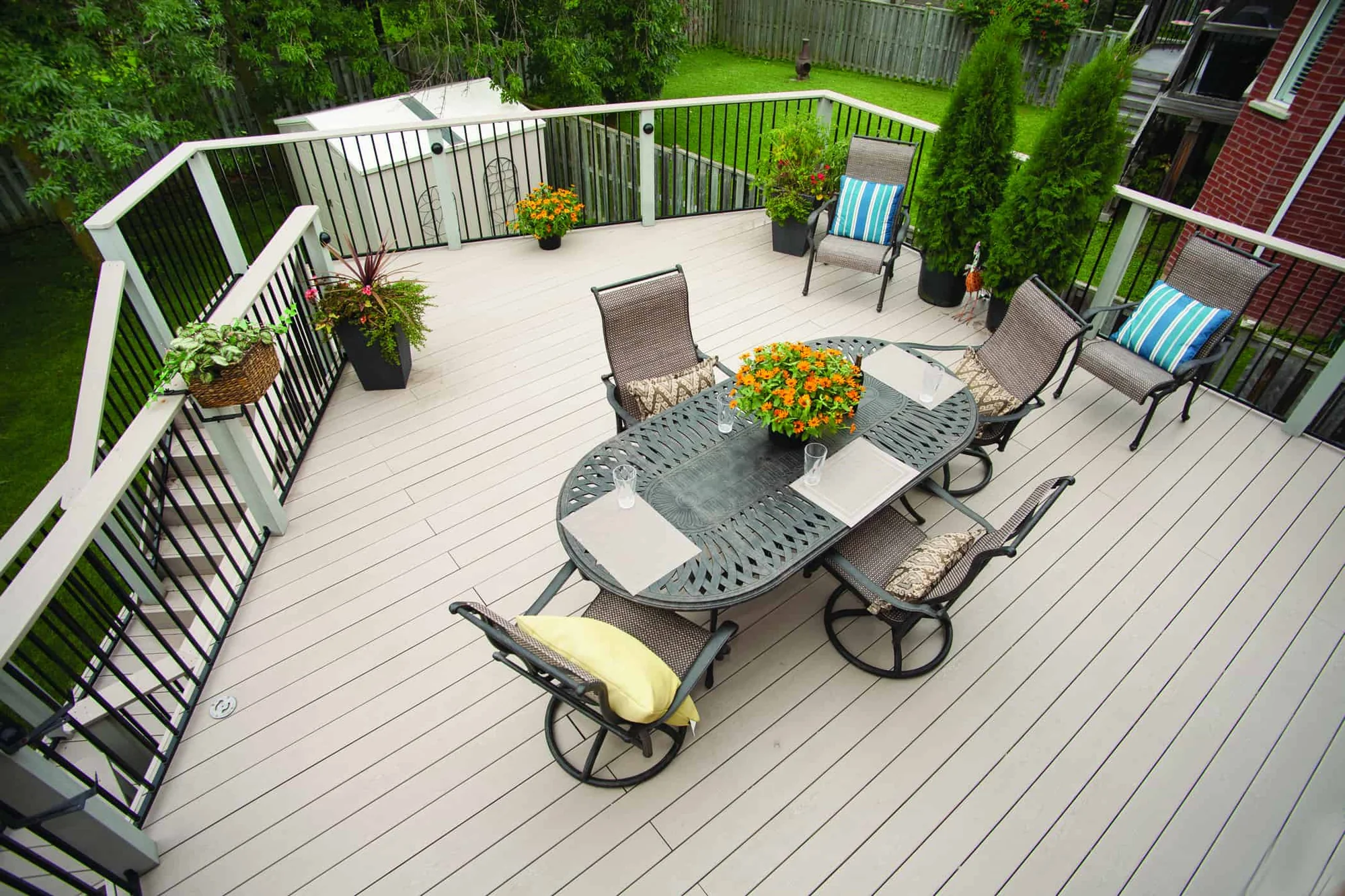 TruNorth Clubhouse Cobblestone deck installation photo