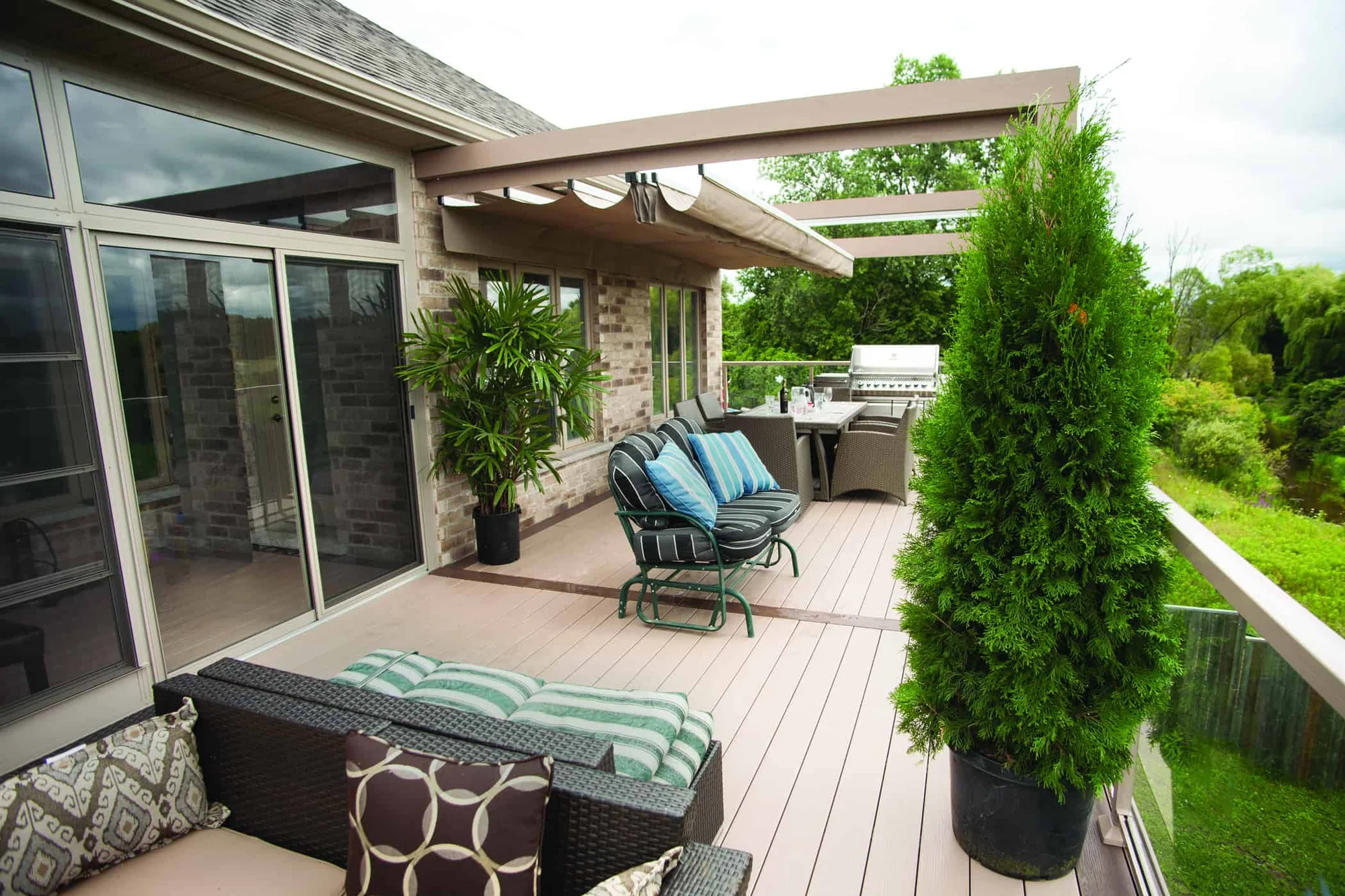 TruNorth Clubhouse Cobblestone deck installation photo