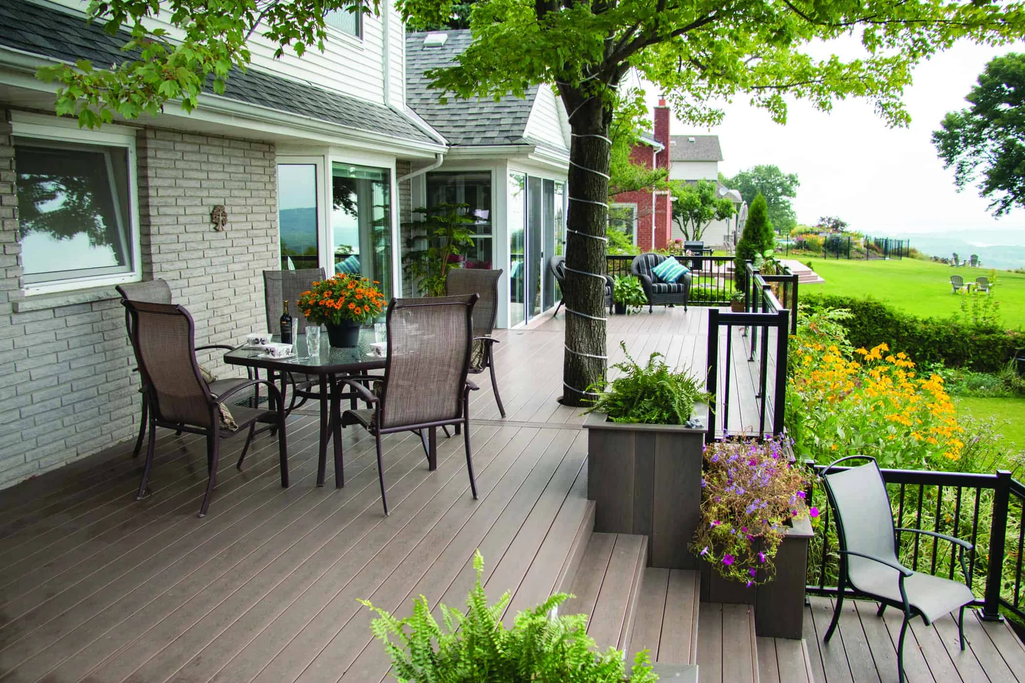 TruNorth Clubhouse Walnut deck installation photo