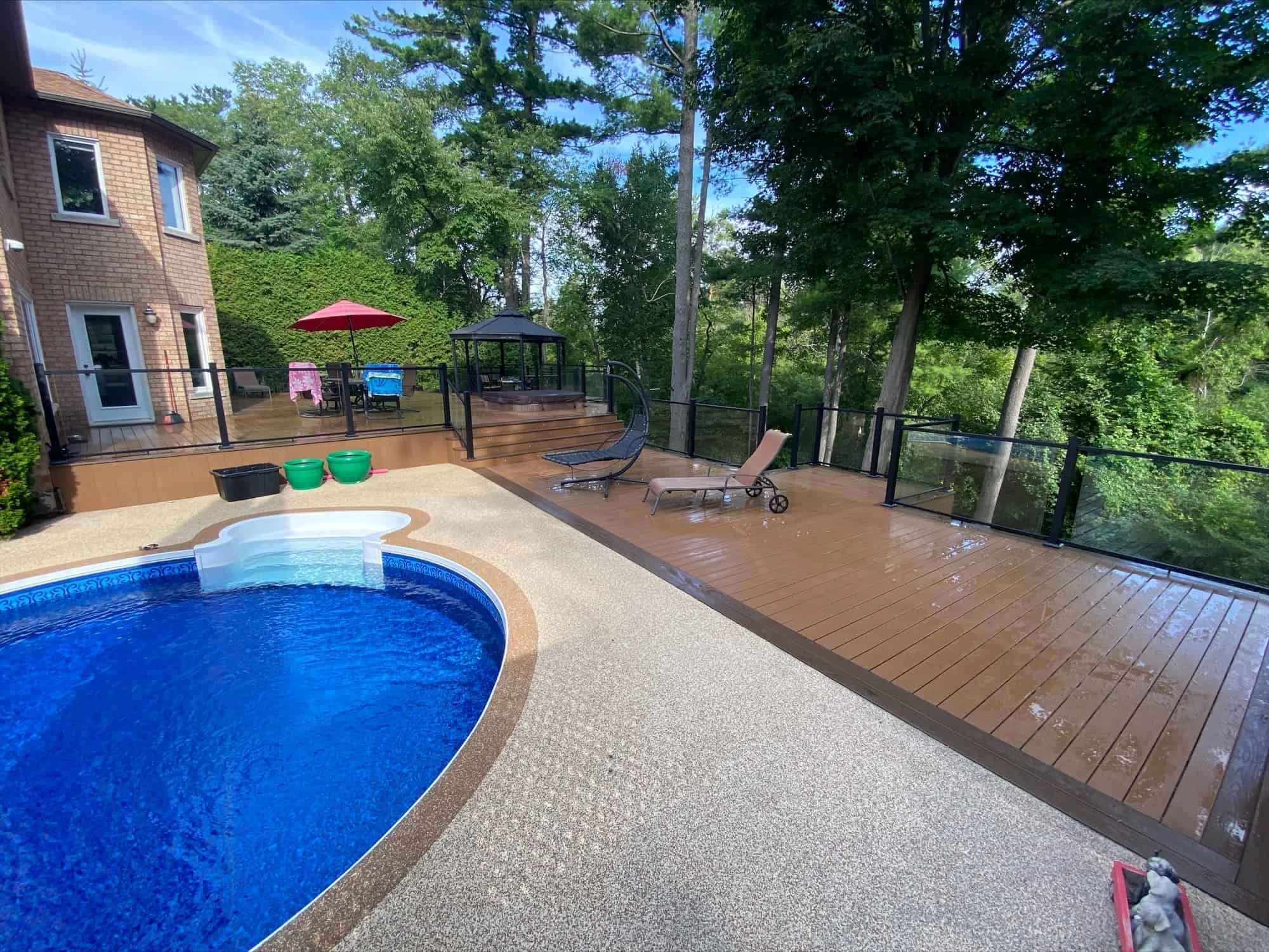 TruNorth Composite Brulee deck installation photo